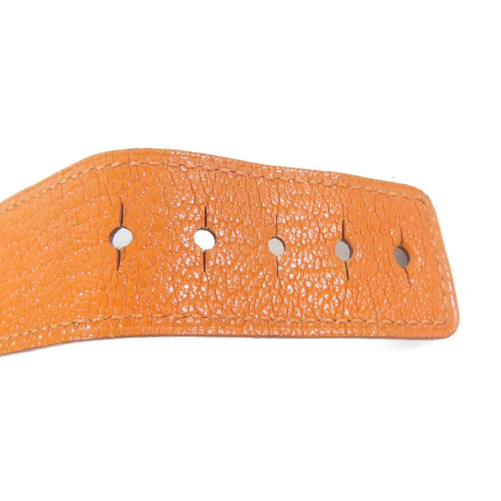 HERMES Watch不鏽鋼/皮革手錶石英機芯白色#15.25cm