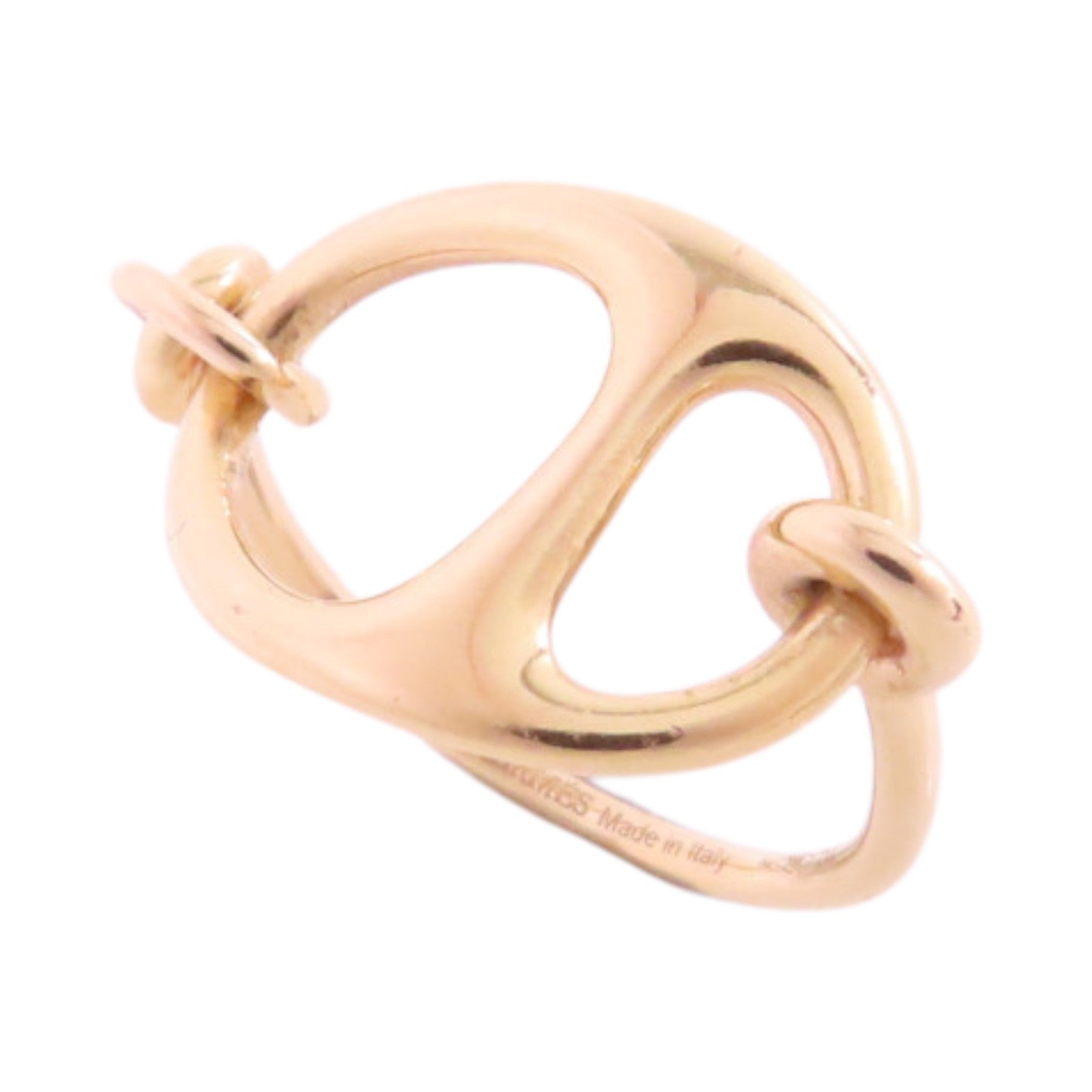 HERMES 18K玫瑰金Chaibe D'ancre Gold Ring戒指#52/US#5.75