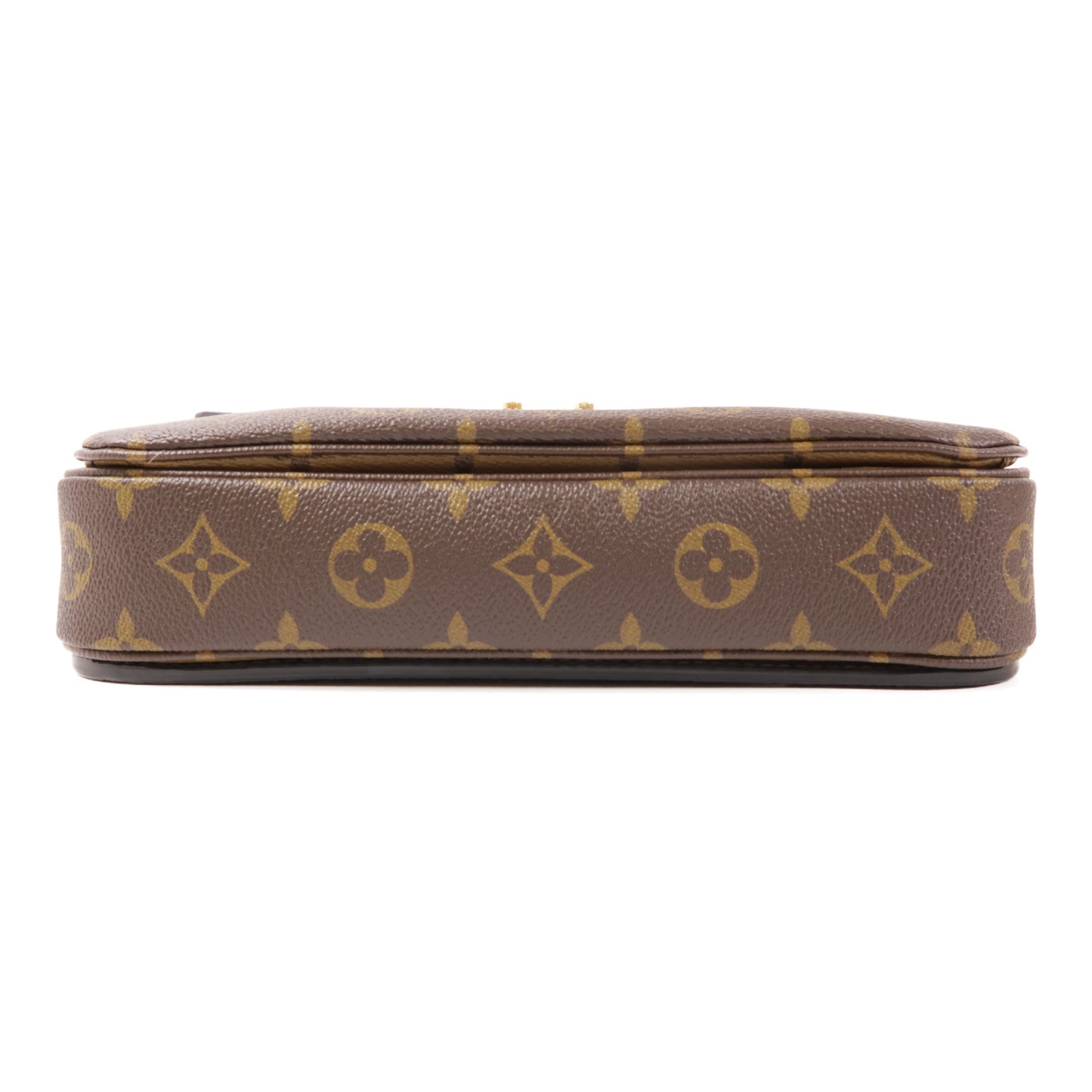 LOUIS VUITTON Monogram Reverse Pochette Metis金扣手挽肩背兩用袋棕色