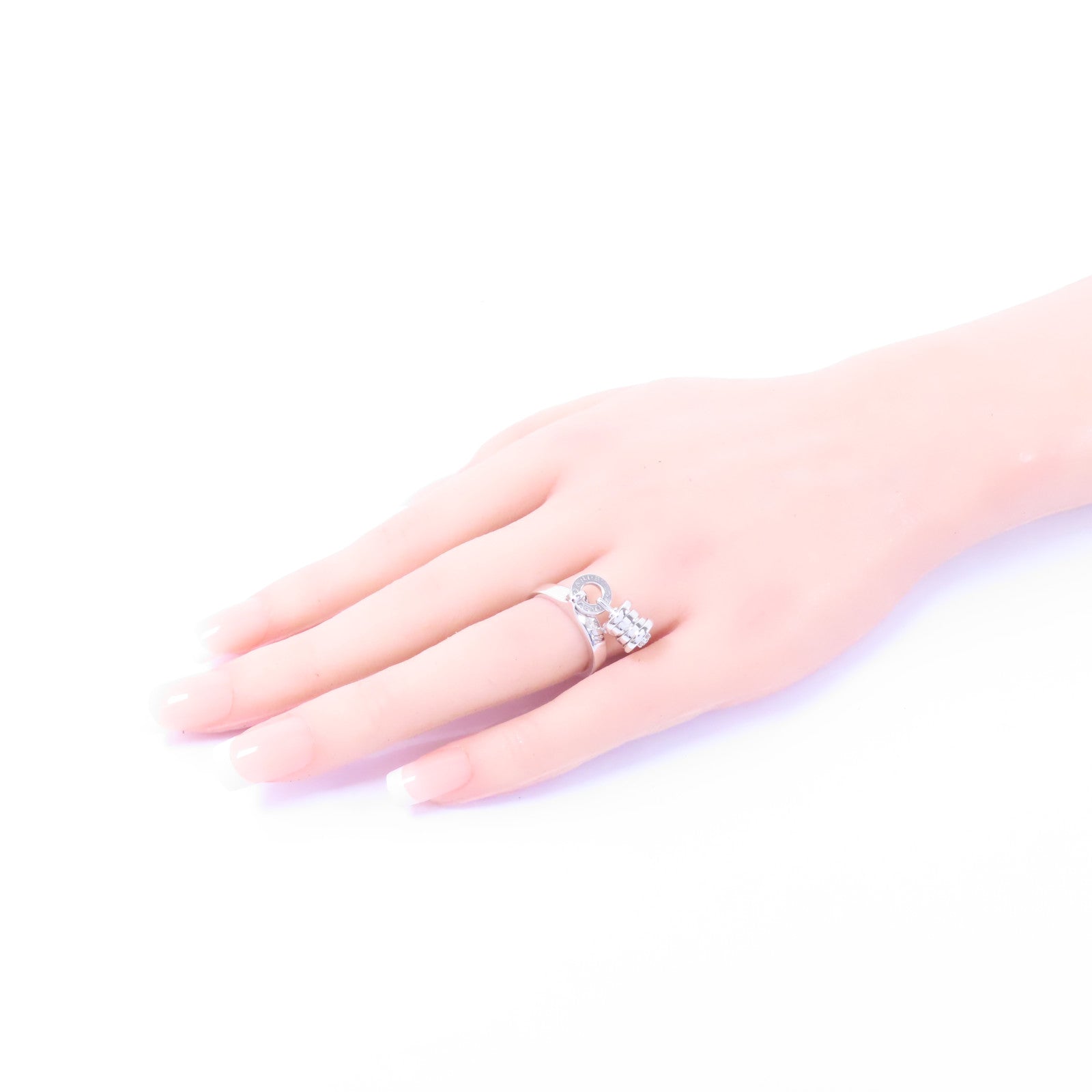 BVLGARI 【激減優惠】18K白金Element Diamond Ring戒指US#6