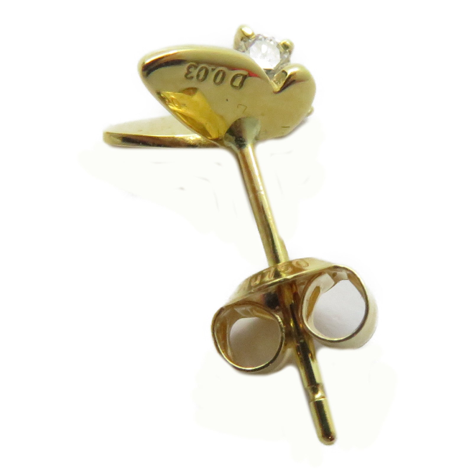JEWELRY 18K黃金Diamond Earrings 0.03ct鑽石耳環
