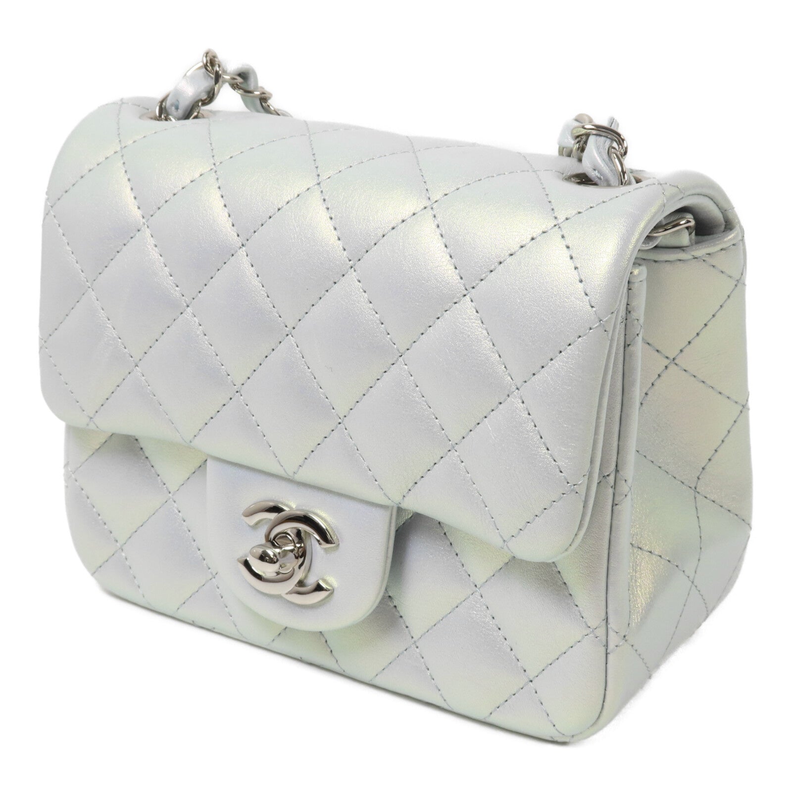 CHANEL 牛皮皮革Mini Classic 17鏈帶肩背袋