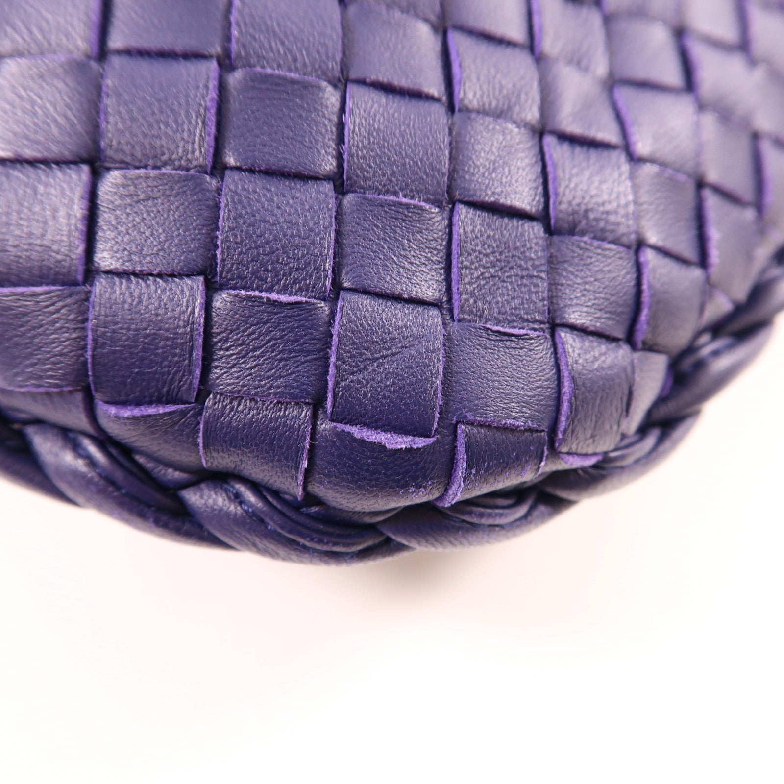 BOTTEGA VENETA 織紋皮革Shoulder Bag肩背袋紫色