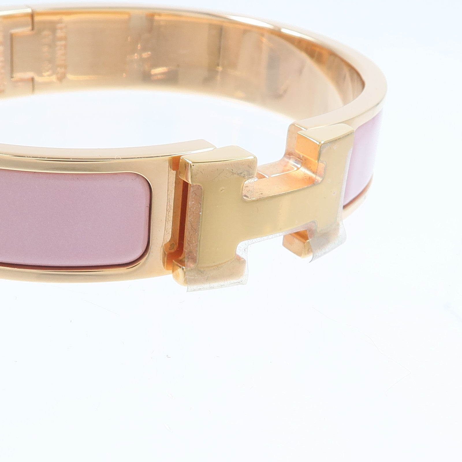 HERMES 金屬/琺瑯Clic H Bracelet手鐲
