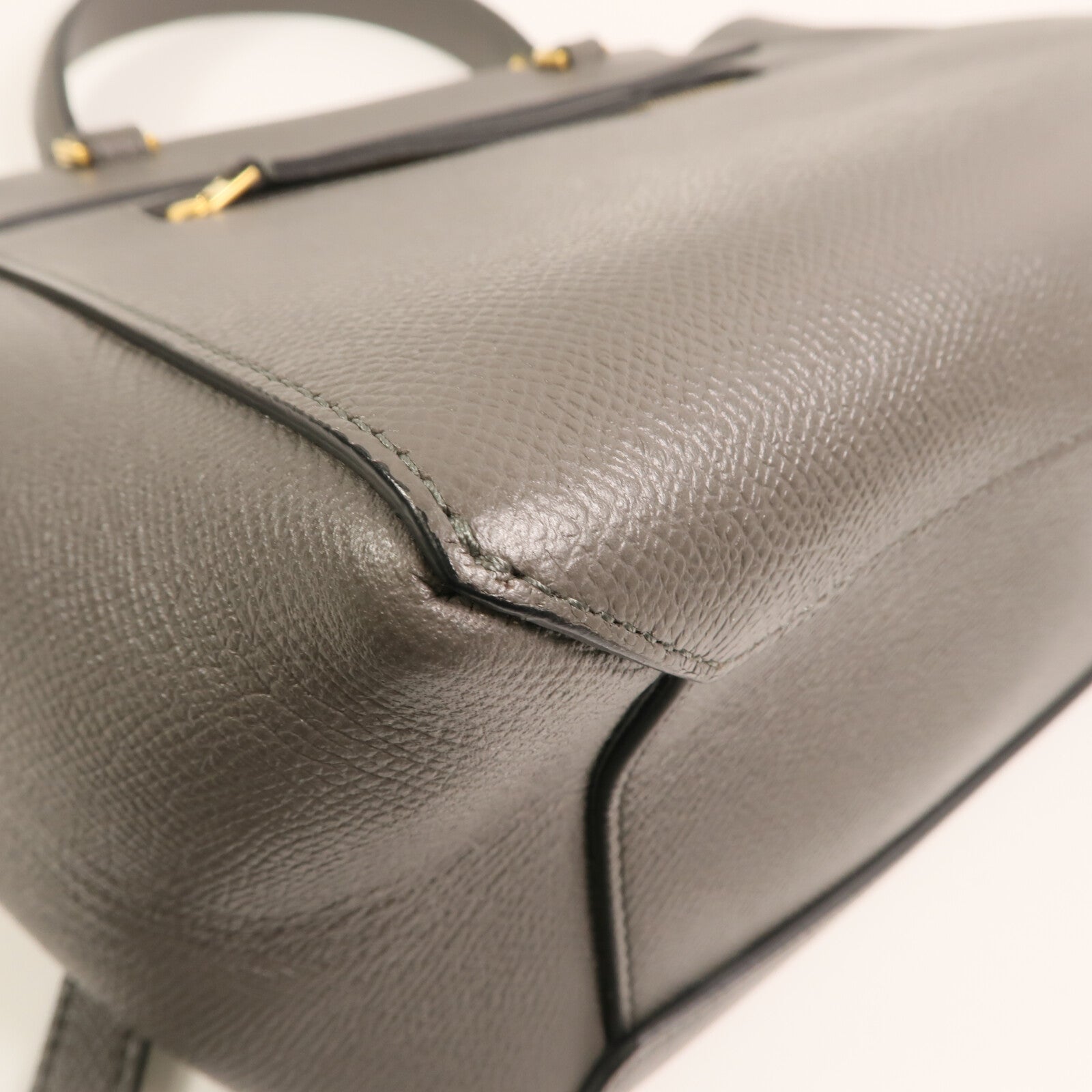 CELINE 牛皮皮革Micro Belt Bag金扣手挽肩背兩用袋