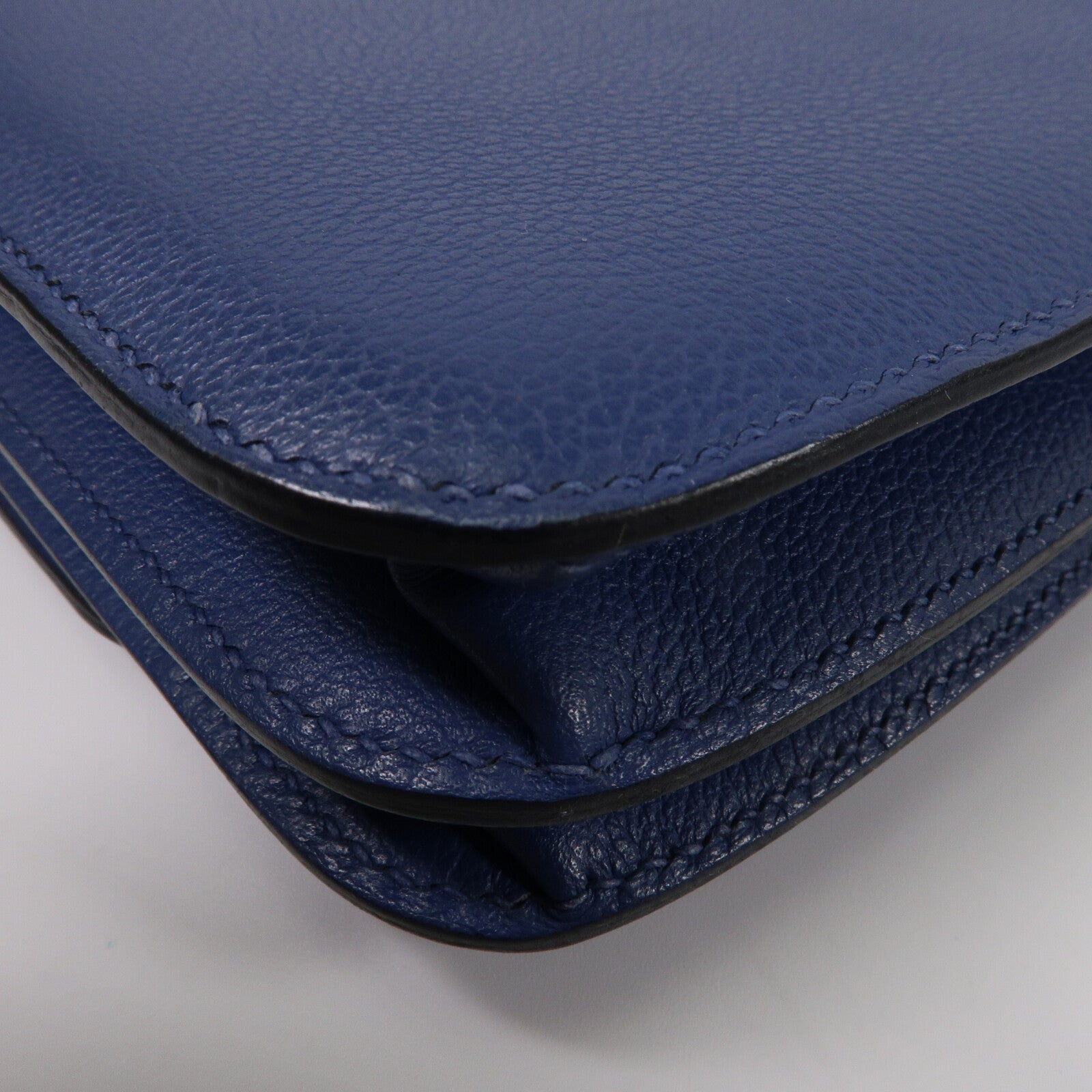 HERMES Evercolor皮革2002肩背袋Bleu Brighton