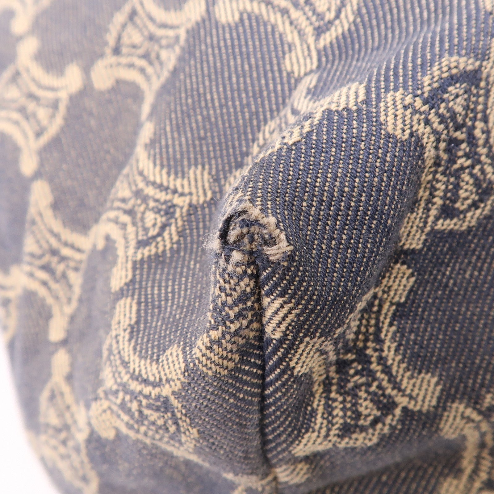 CELINE 帆布Vintage Tote Bag金扣肩背袋
