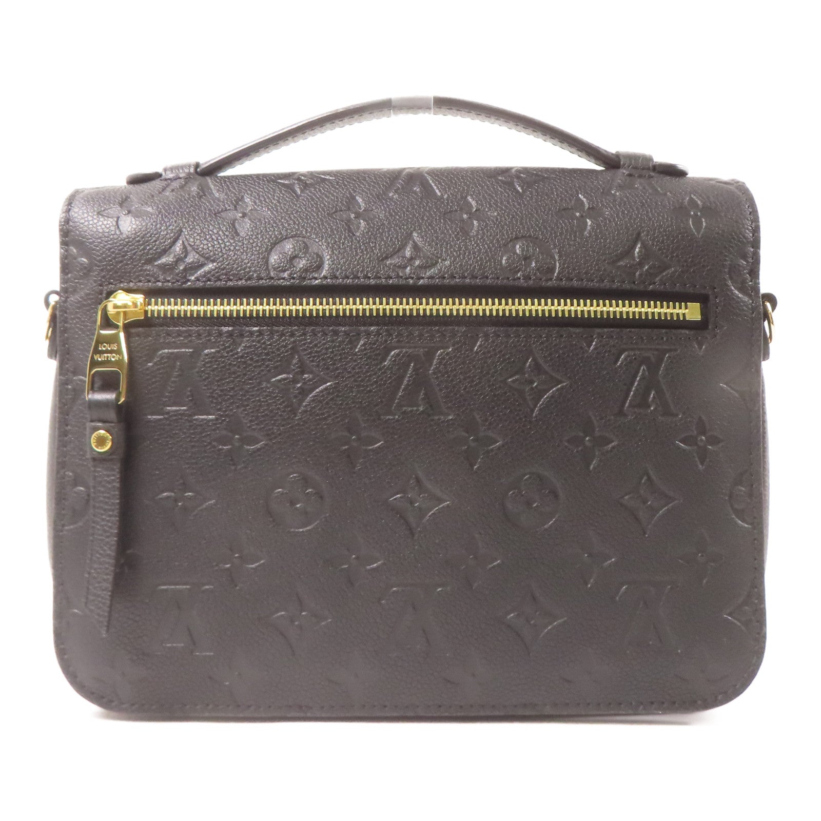 LOUIS VUITTON Monogram Empreirte Pochette Metis金扣手挽肩背兩用袋黑色