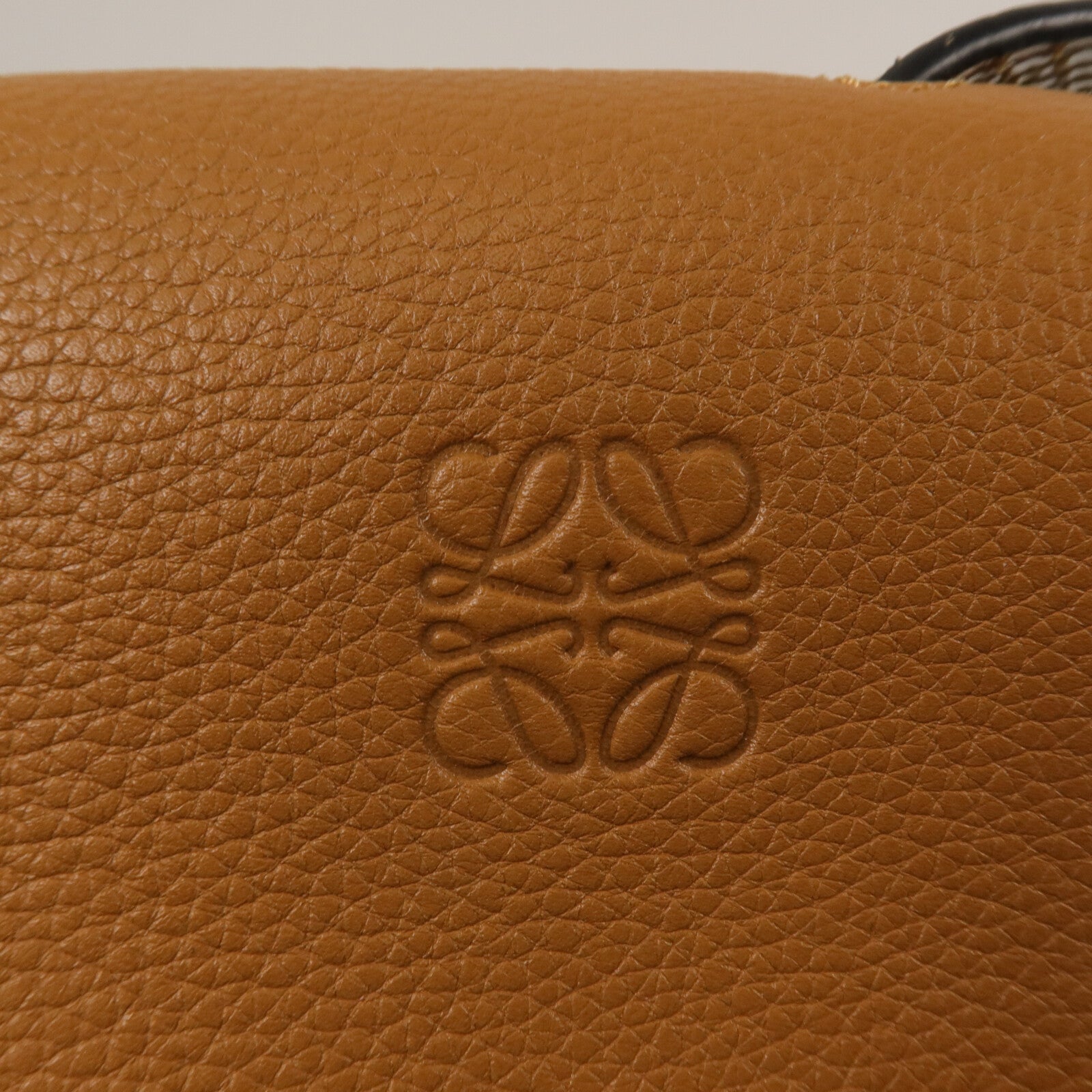 LOEWE 牛皮/蛇皮皮革Gate Bag肩背袋