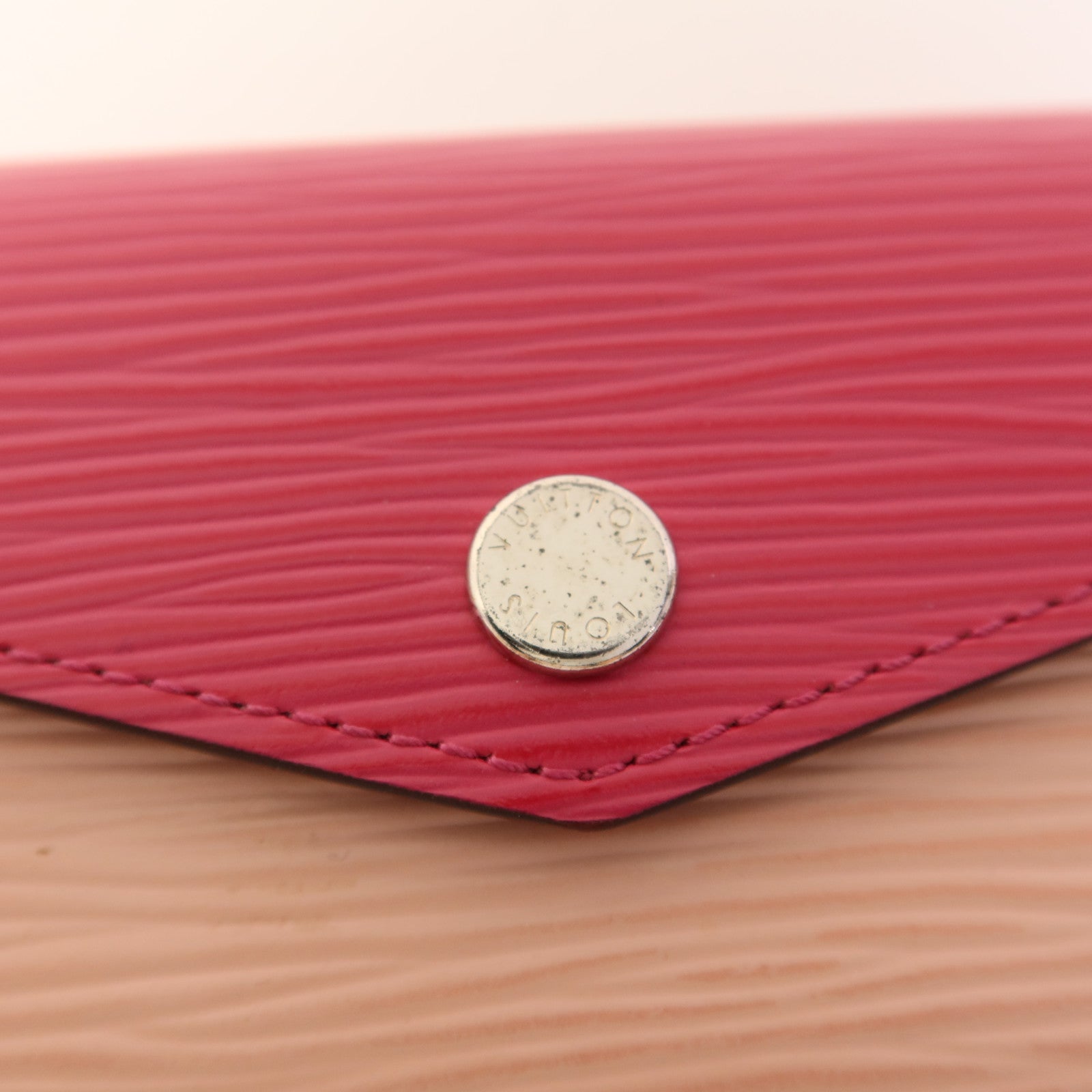 LOUIS VUITTON Epi Card Case銀扣卡片套