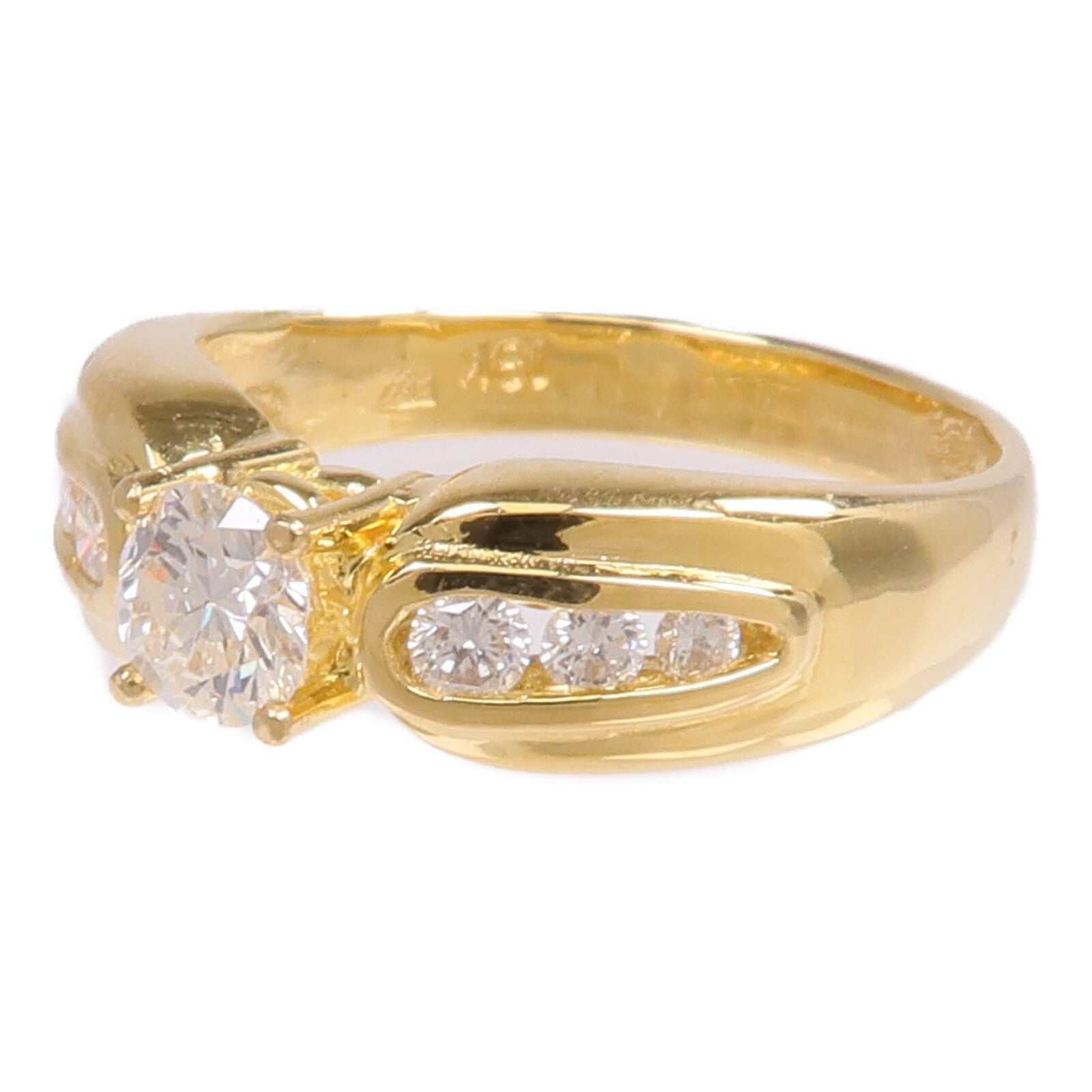 JEWELRY 【激減優惠】18K黃金Diamond Ring鑽石戒指US#6