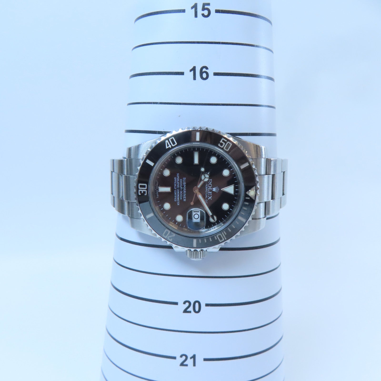 ROLEX 【激減優惠】Submariner Date不鏽鋼自動機芯手錶黑色/白色