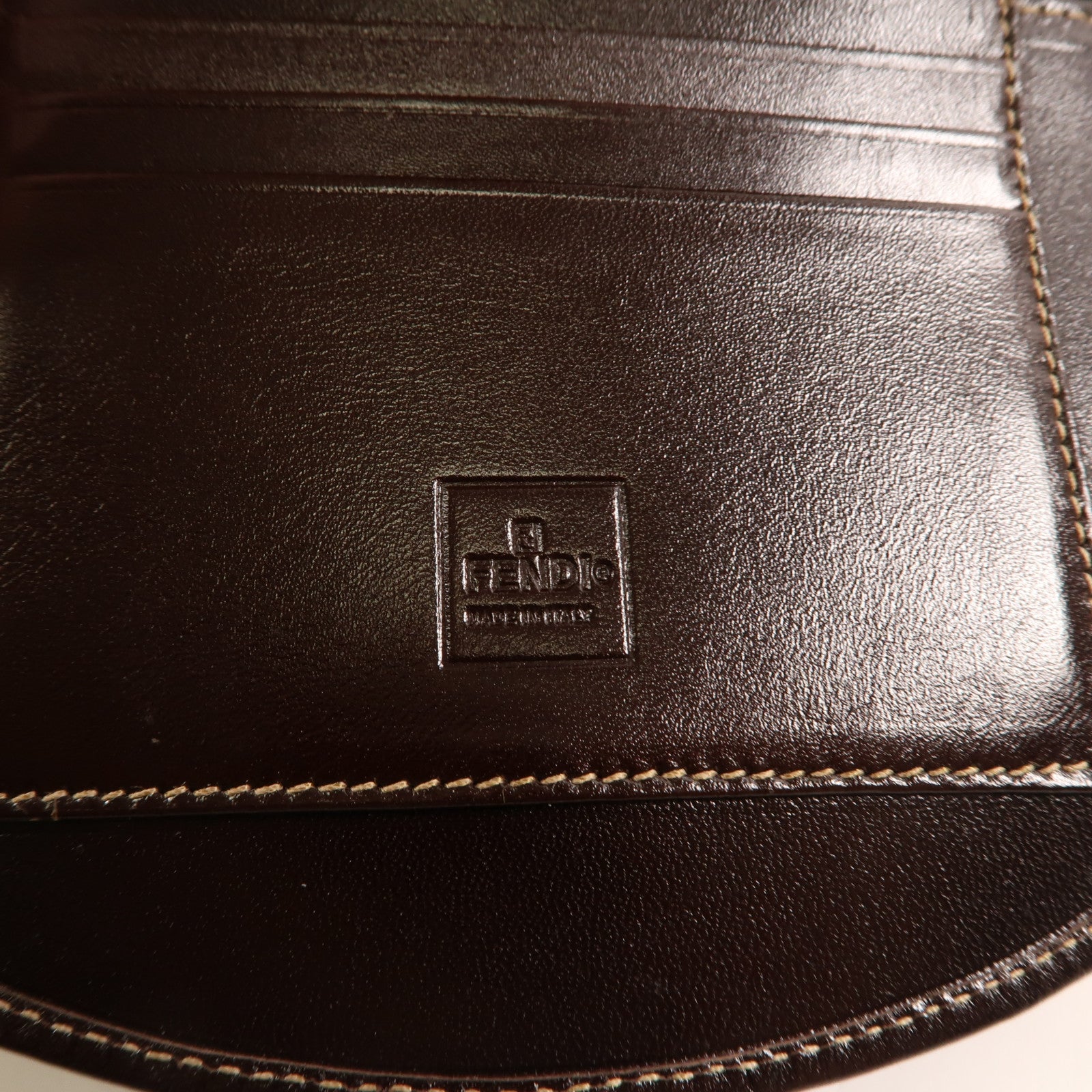 FENDI 帆布/皮革Vintage Fold Wallet錢包