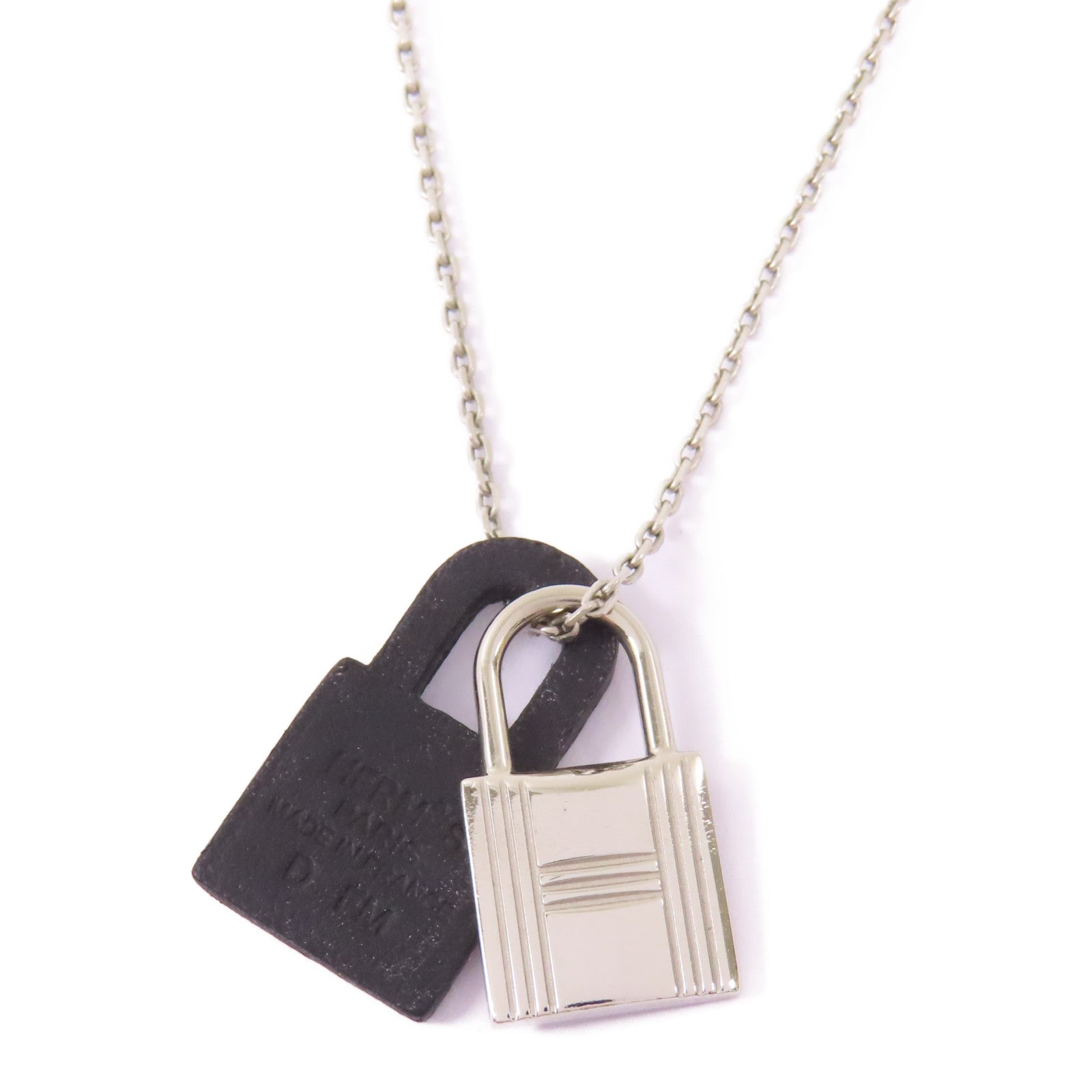 HERMES Swift皮革/金屬O'kelly Necklace項鍊