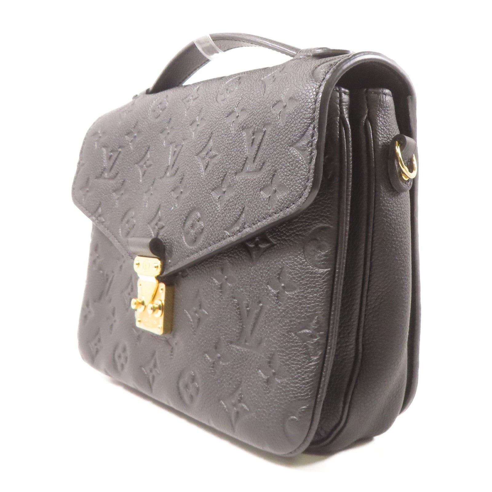 LOUIS VUITTON Monogram Empreirte Pochette Metis金扣手挽肩背兩用袋黑色