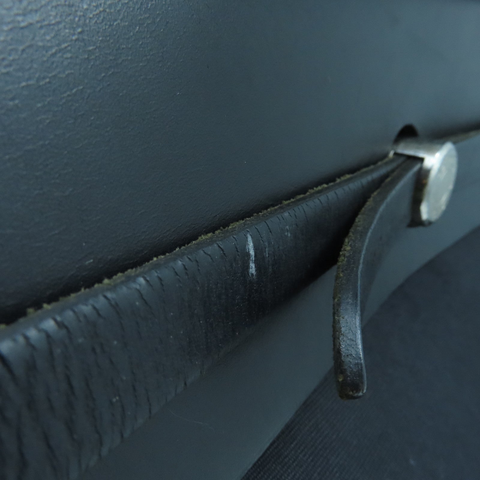 HERMES 帆布Herbag GM銀扣手挽肩背兩用袋黑色