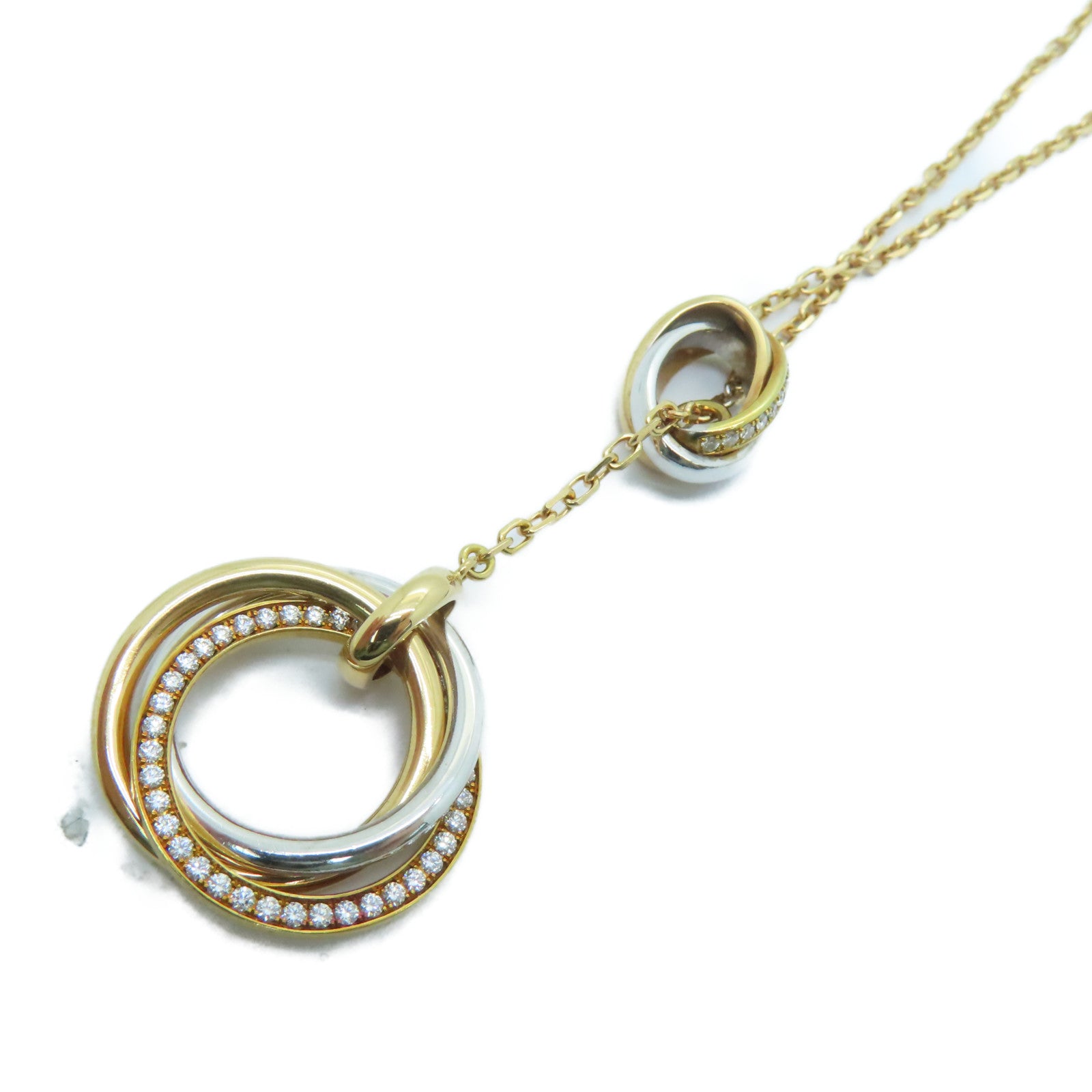 CARTIER 【激減優惠】18K白金/黃金/玫瑰金Trinity Necklace項鍊