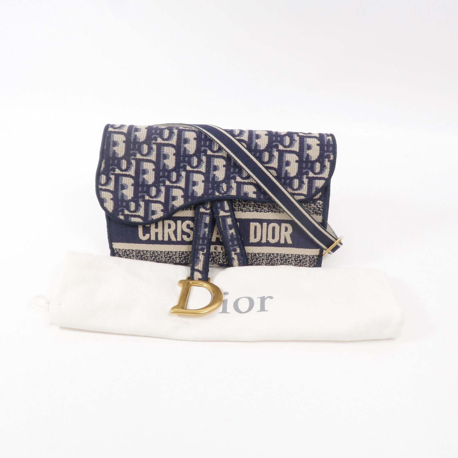 Dior 帆布Saddle Slim Pouch肩背袋