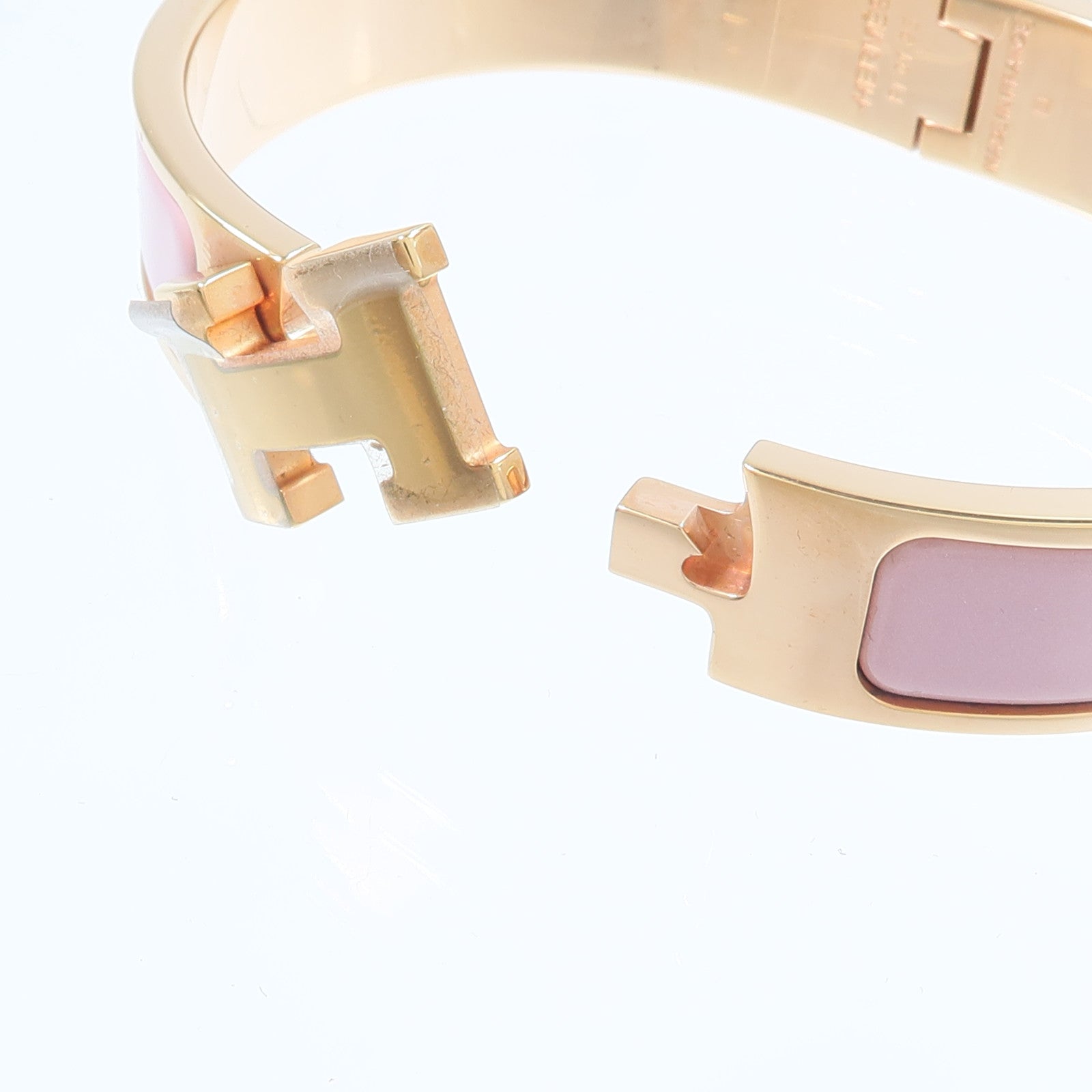 HERMES 金屬/琺瑯Clic H Bracelet手鐲