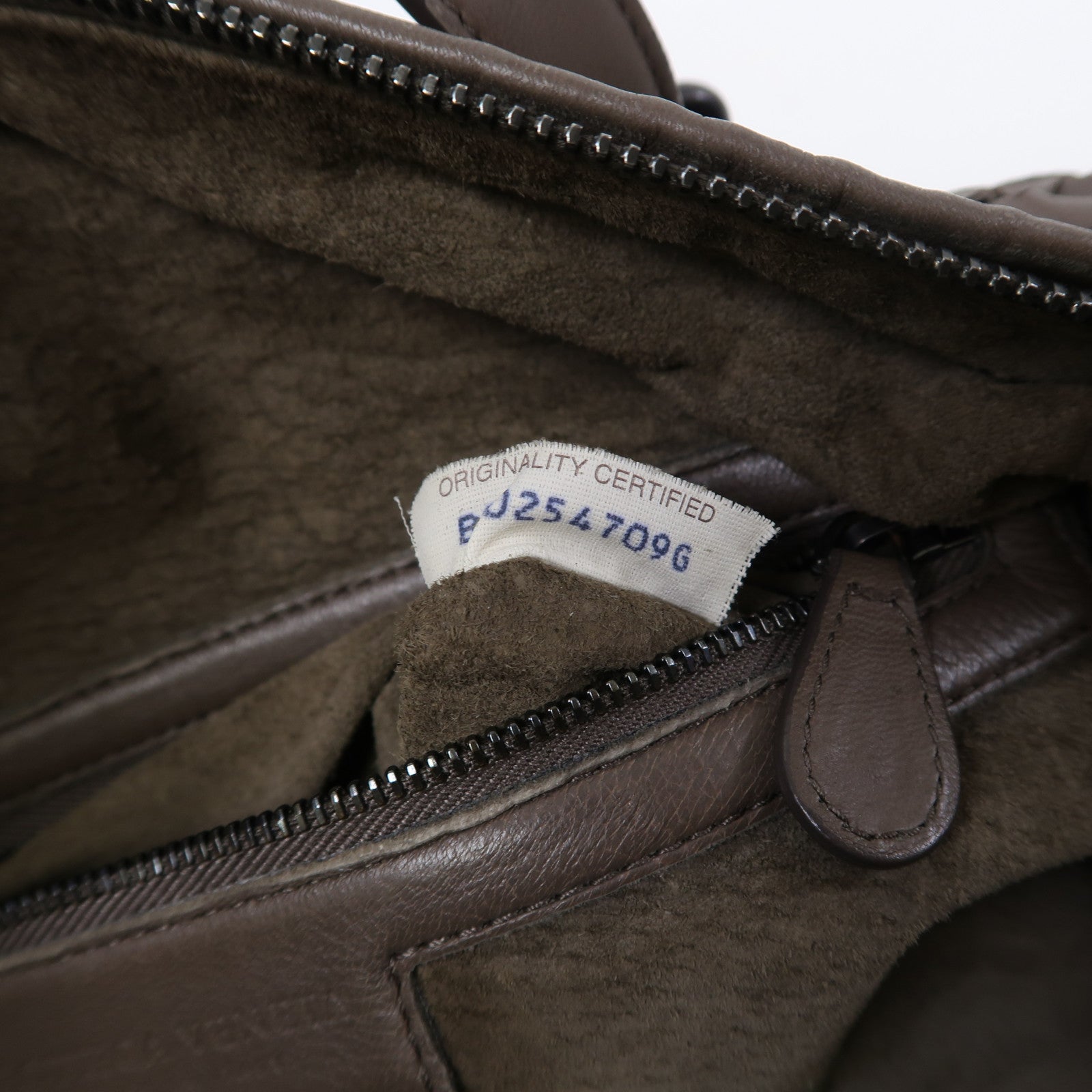 BOTTEGA VENETA 織紋牛皮皮革Shoulder Bag肩背袋灰啡色