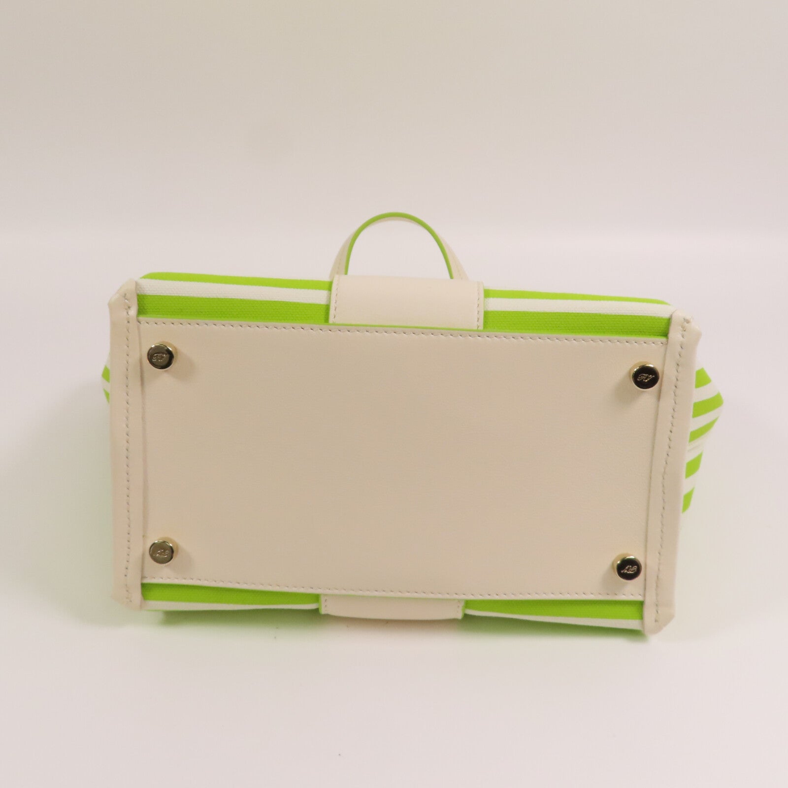 Roger Vivier 帆布2Way Shoulder Bag銀扣手挽肩背兩用袋