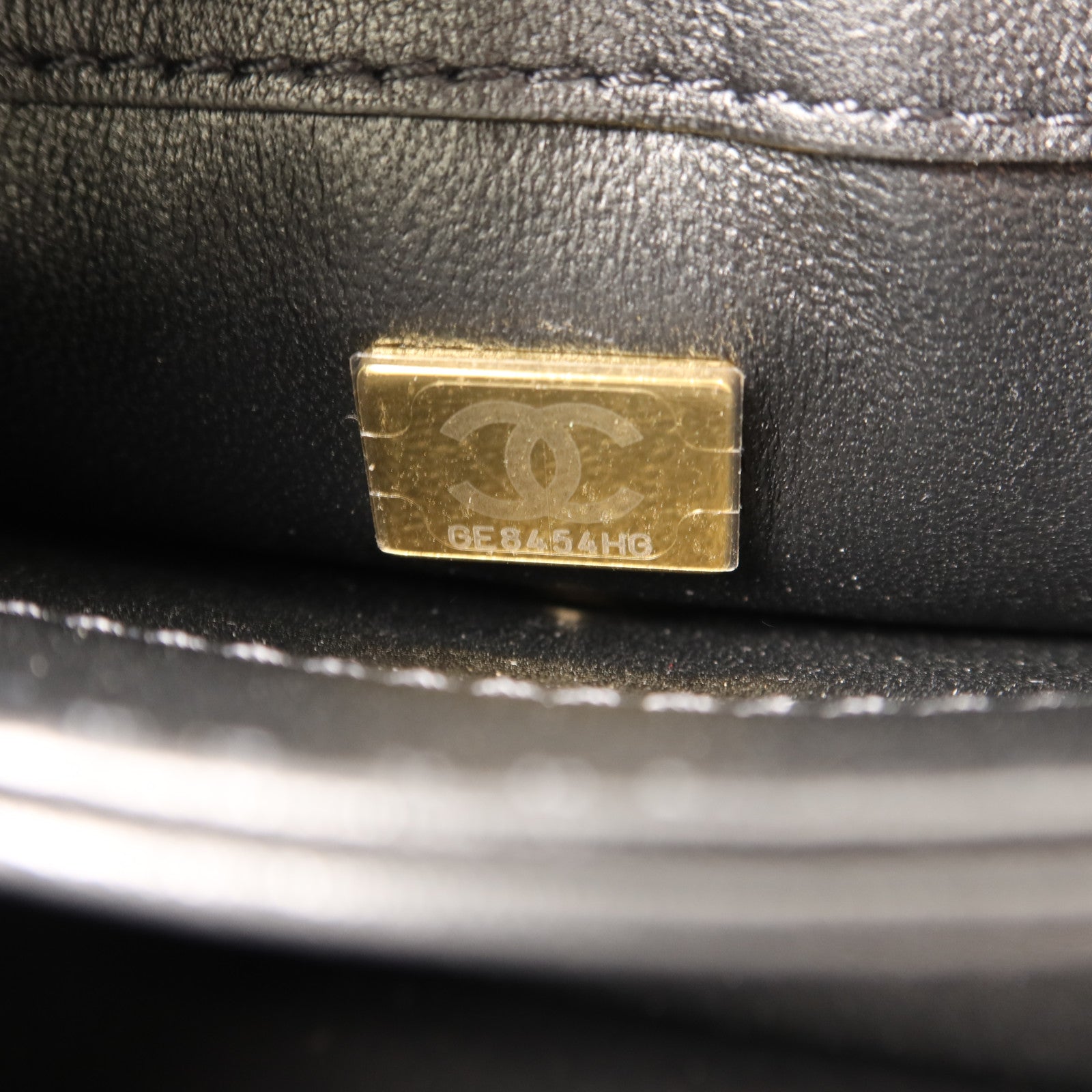 CHANEL 牛皮皮革Co Co Lady Flap Bag金扣手挽肩背兩用袋