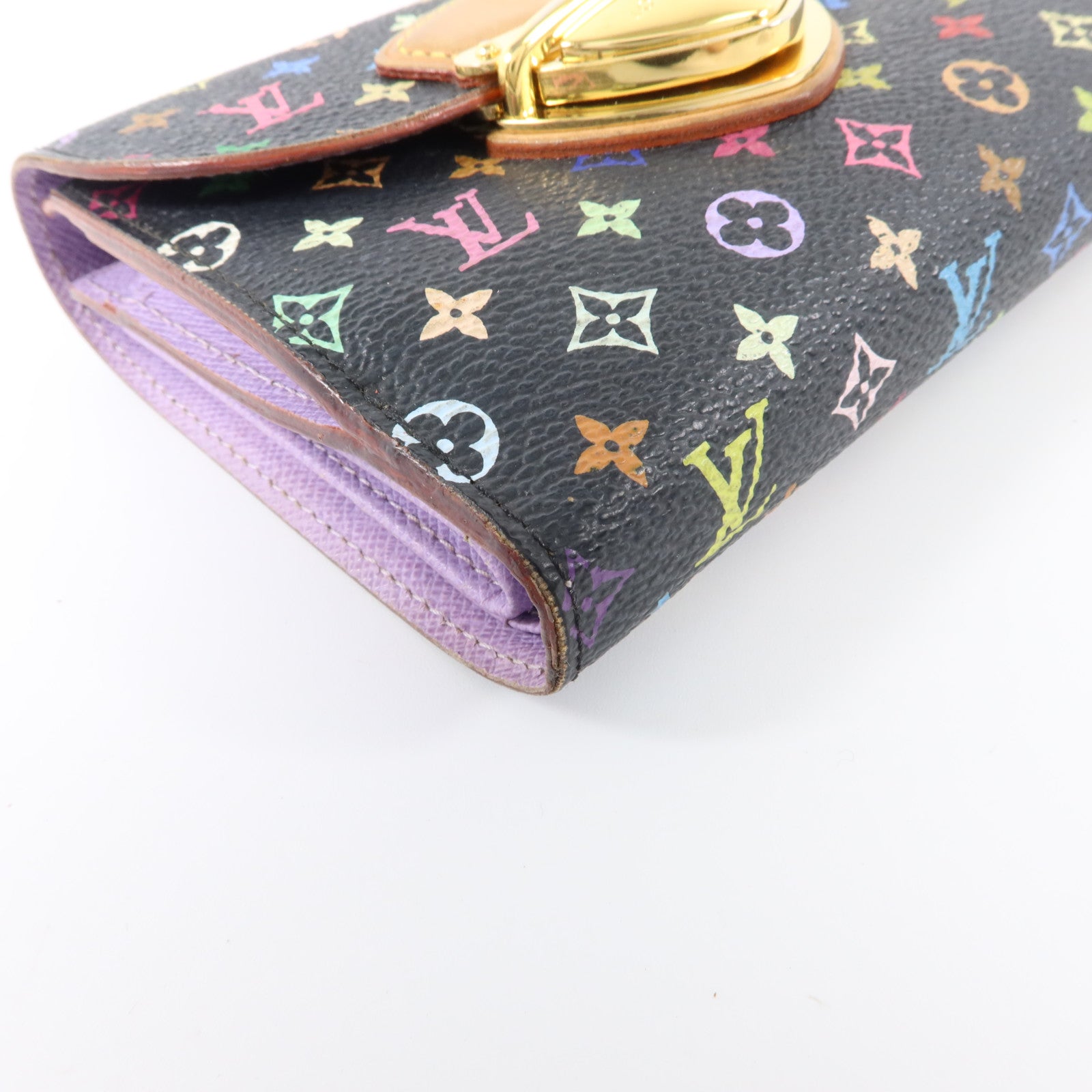 LOUIS VUITTON Monogram Multicolore Portefeuille Joy金扣錢包