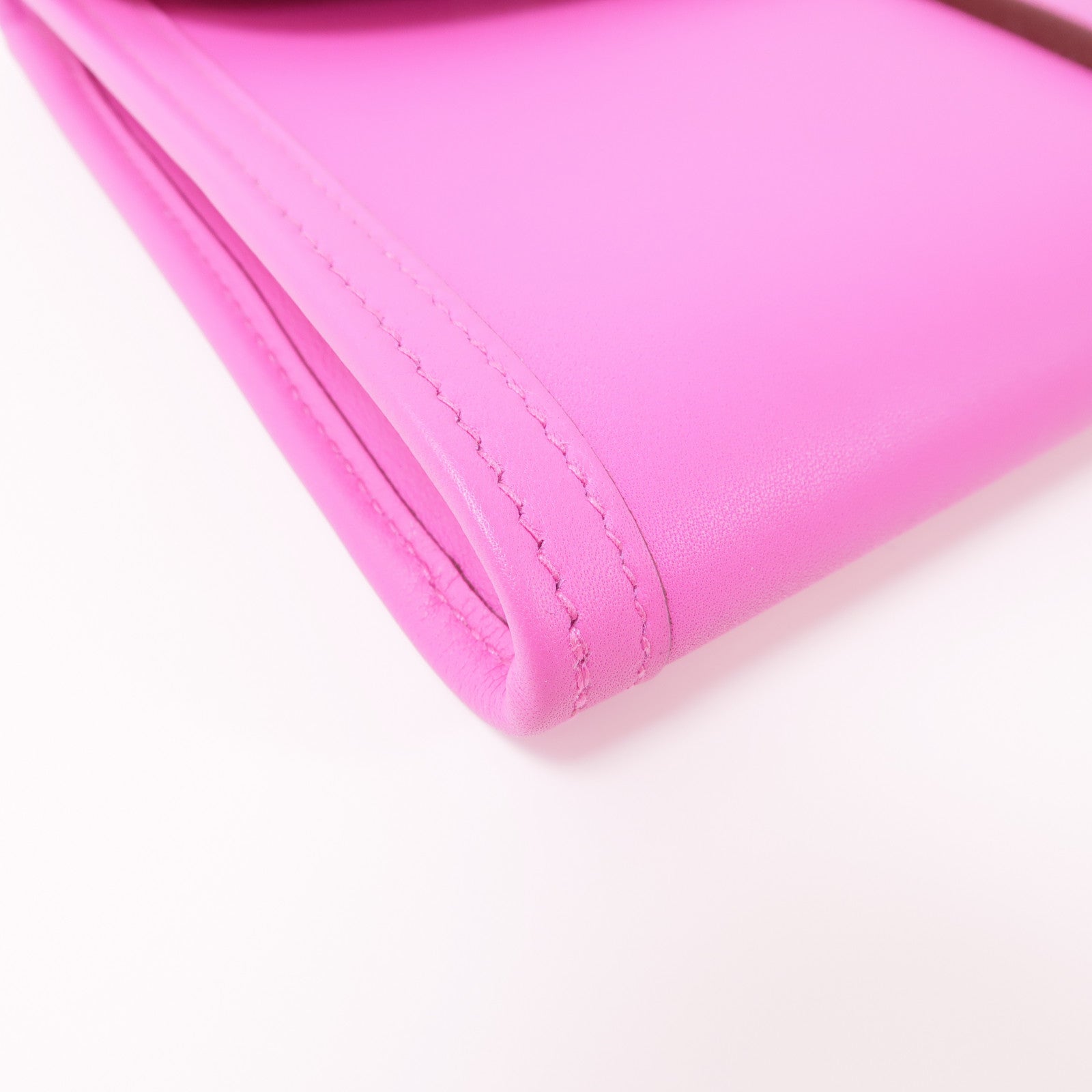 HERMES Swift皮革Jige PM手拿包L3 Rose Purple