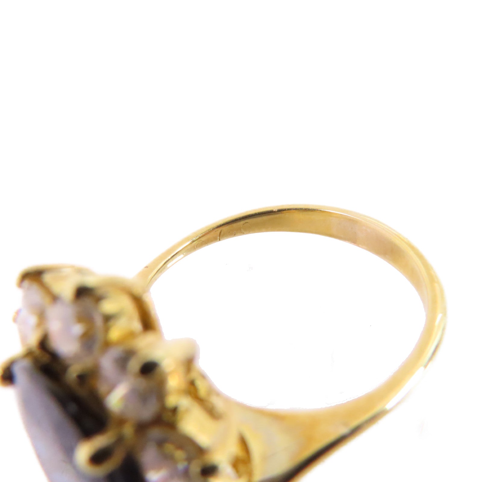 JEWELRY 18K黃金/藍寶石/鑽石Sapphire/Diamond Ring戒指US#6