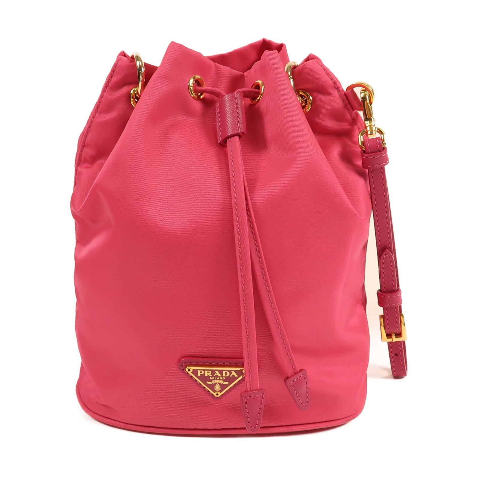 PRADA 尼龍Tessuto Pouch金扣手拿包