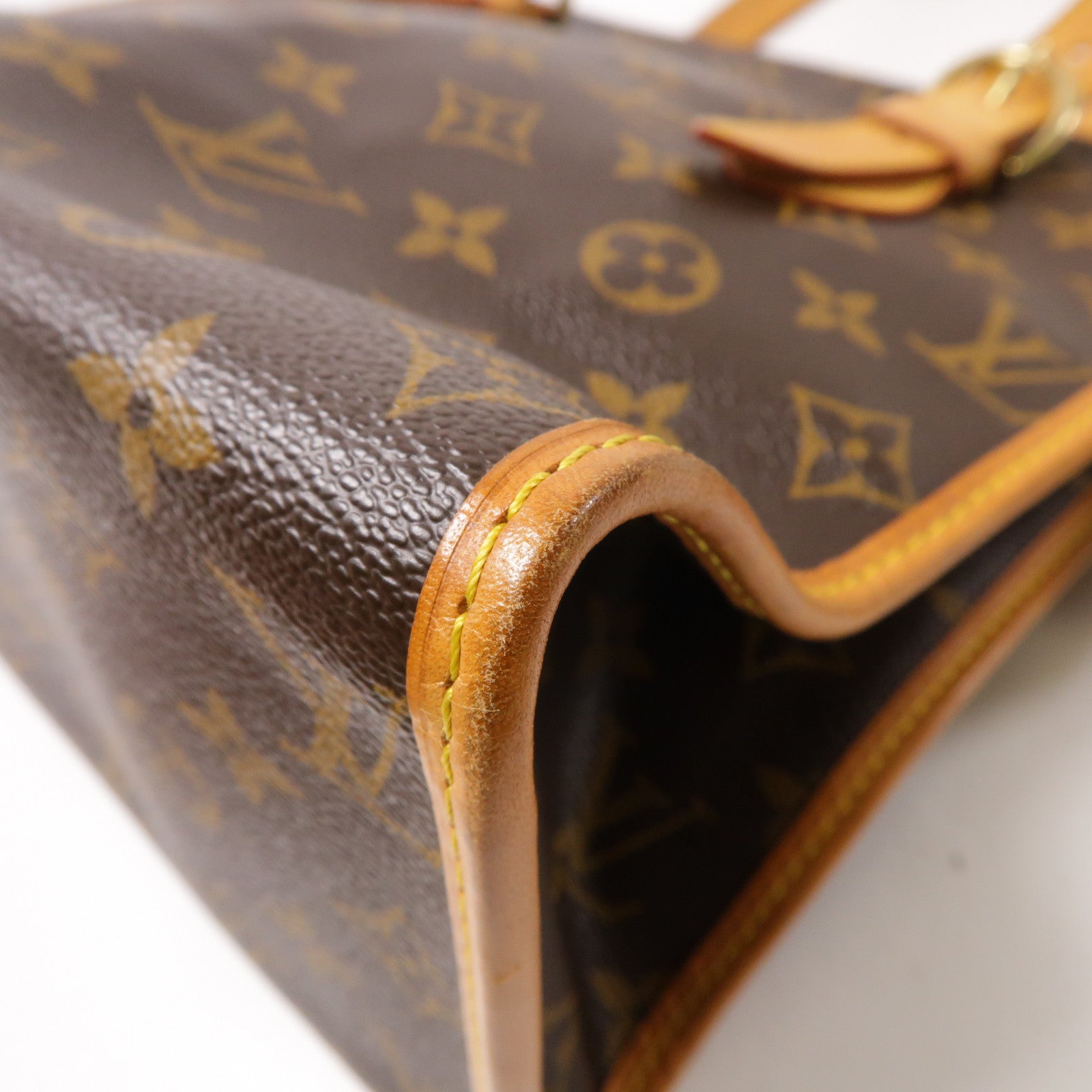LOUIS VUITTON Monogram Popincourt Haut金扣肩背袋啡色