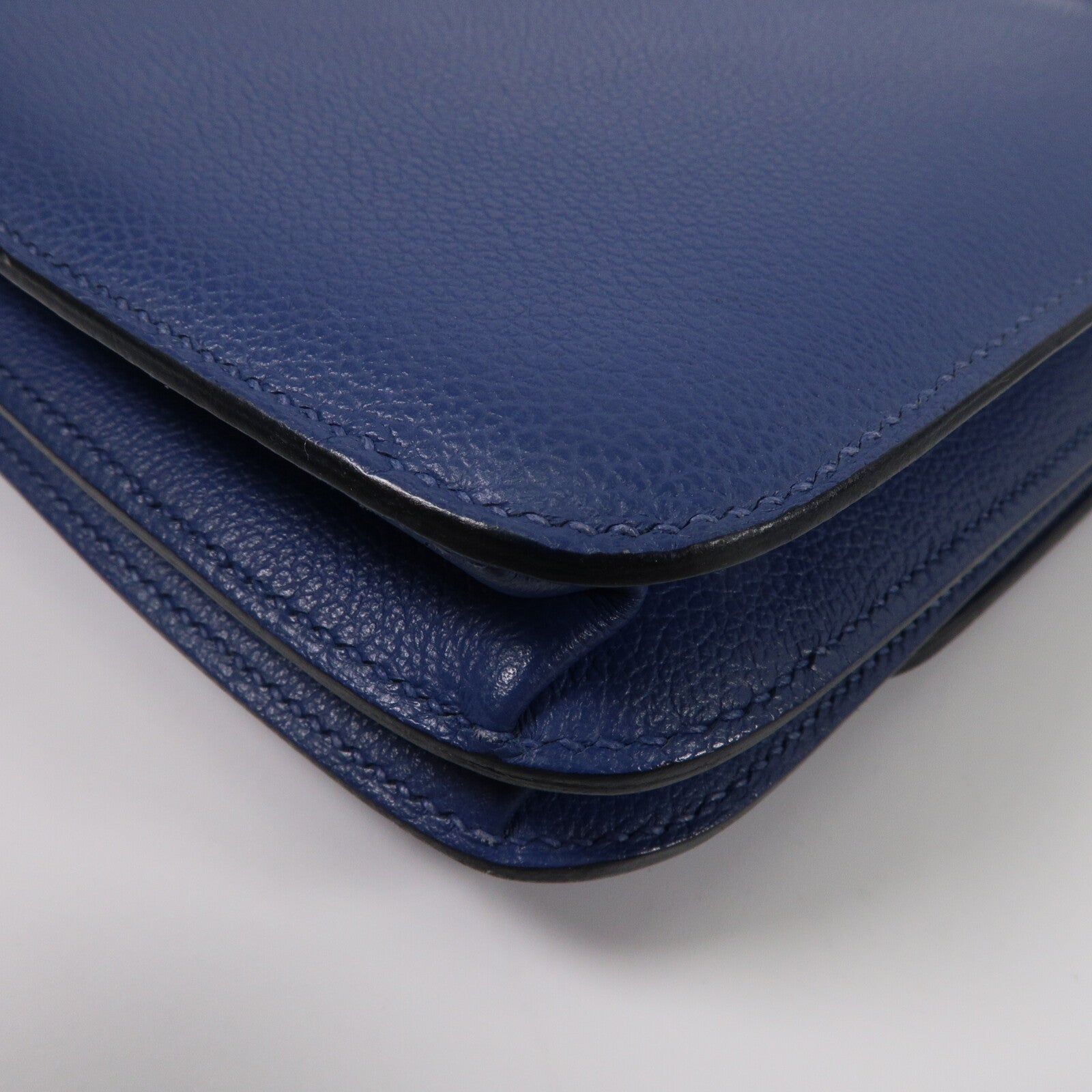 HERMES Evercolor皮革2002肩背袋Bleu Brighton