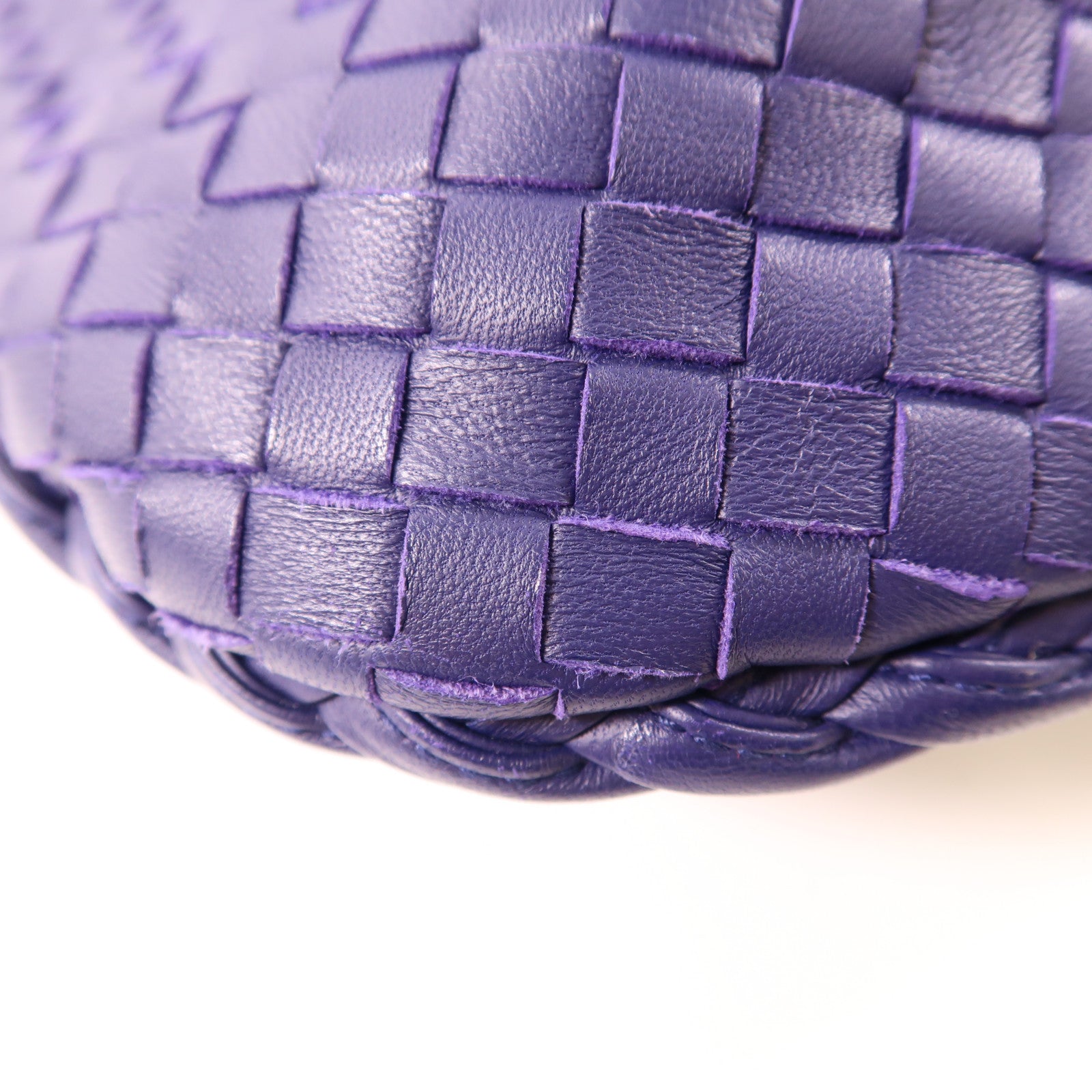 BOTTEGA VENETA 織紋皮革Shoulder Bag肩背袋紫色