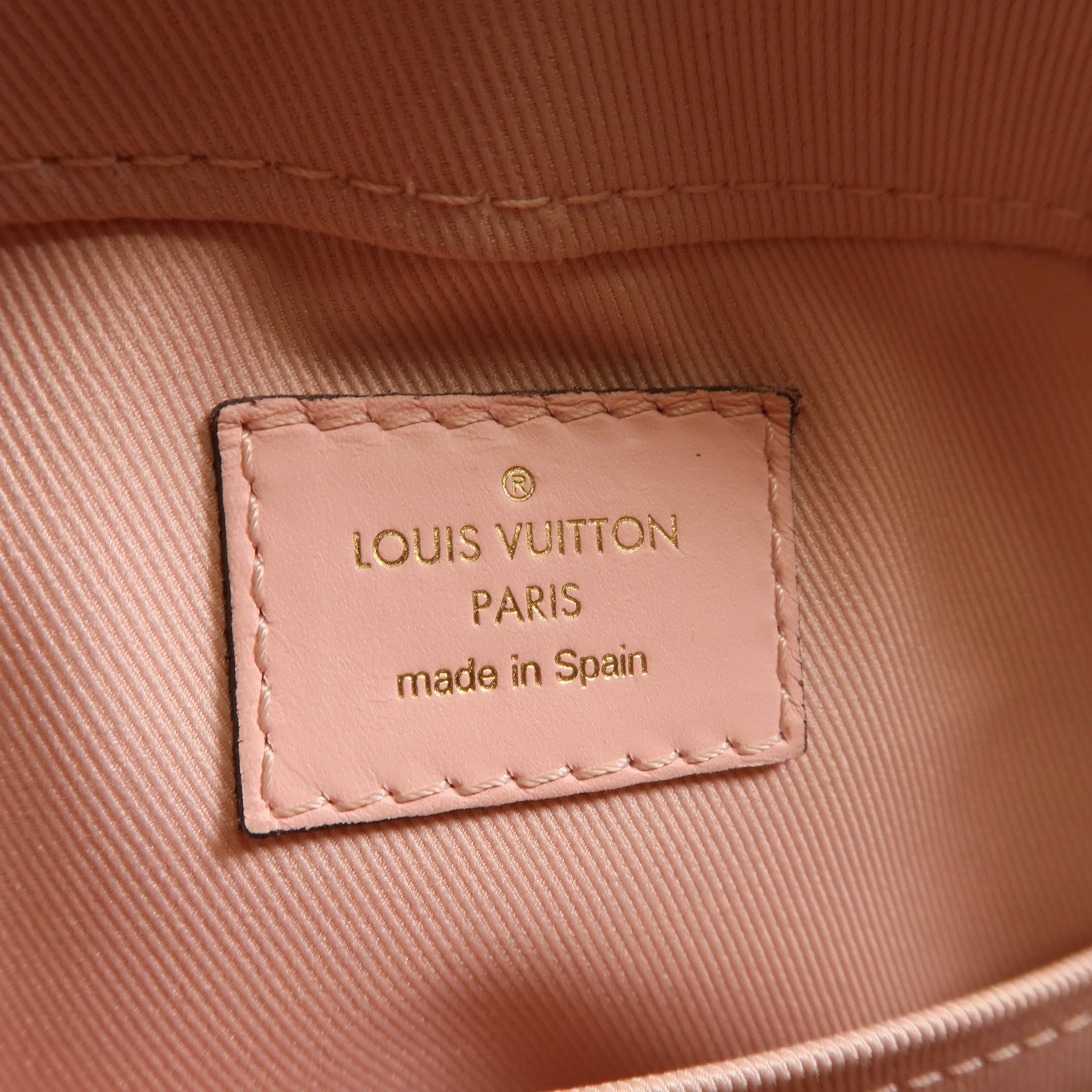 LOUIS VUITTON Damier Azur Saintaonge金扣肩背袋