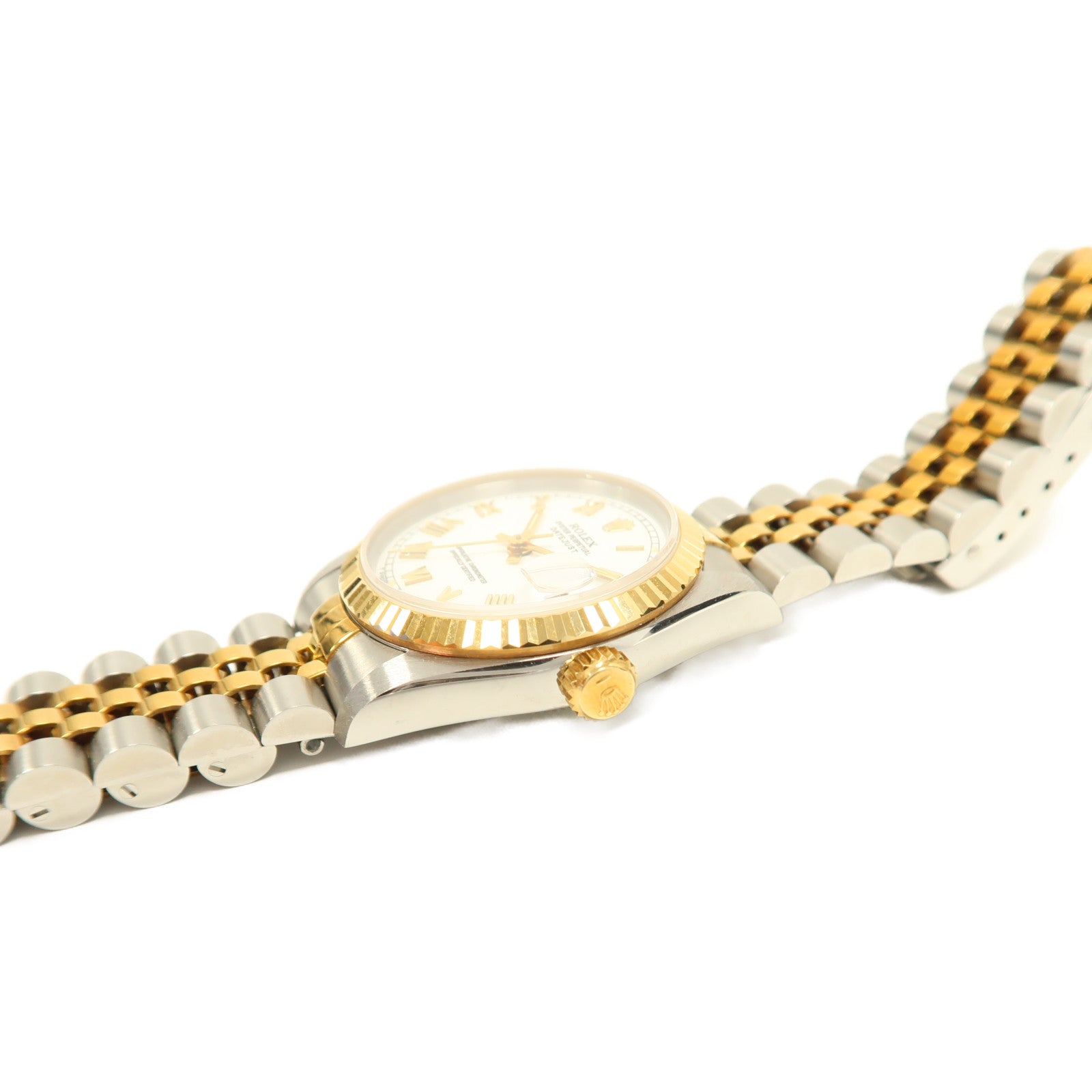 ROLEX Datejust 31(1996)18K黃金/不鏽鋼手錶自動機芯白色