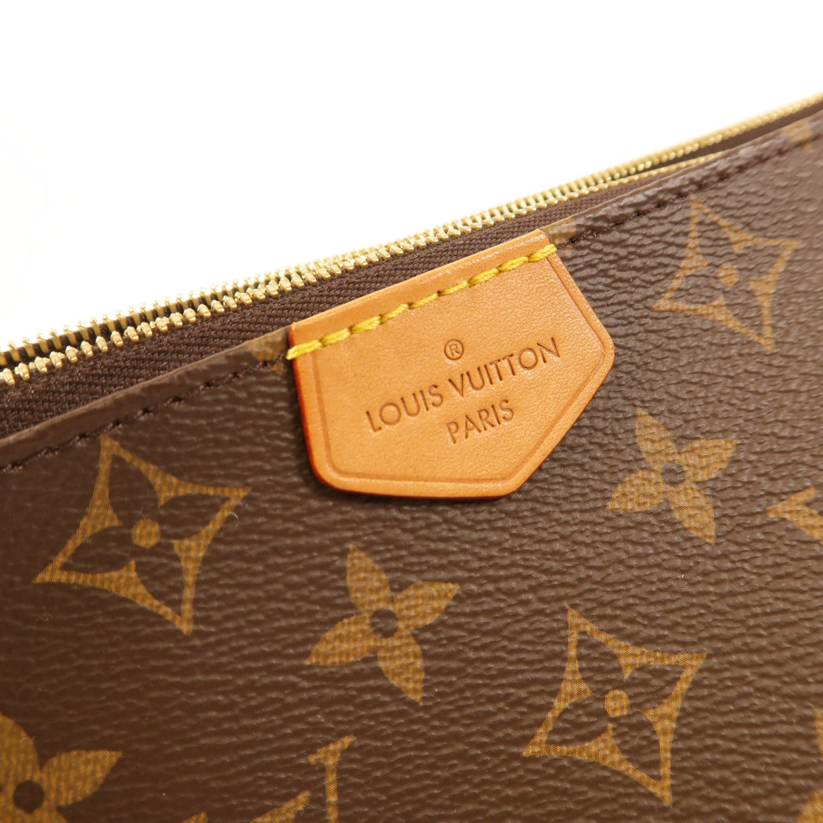 LOUIS VUITTON Monogram Multi Pochette Accessoires金扣手挽肩背兩用袋