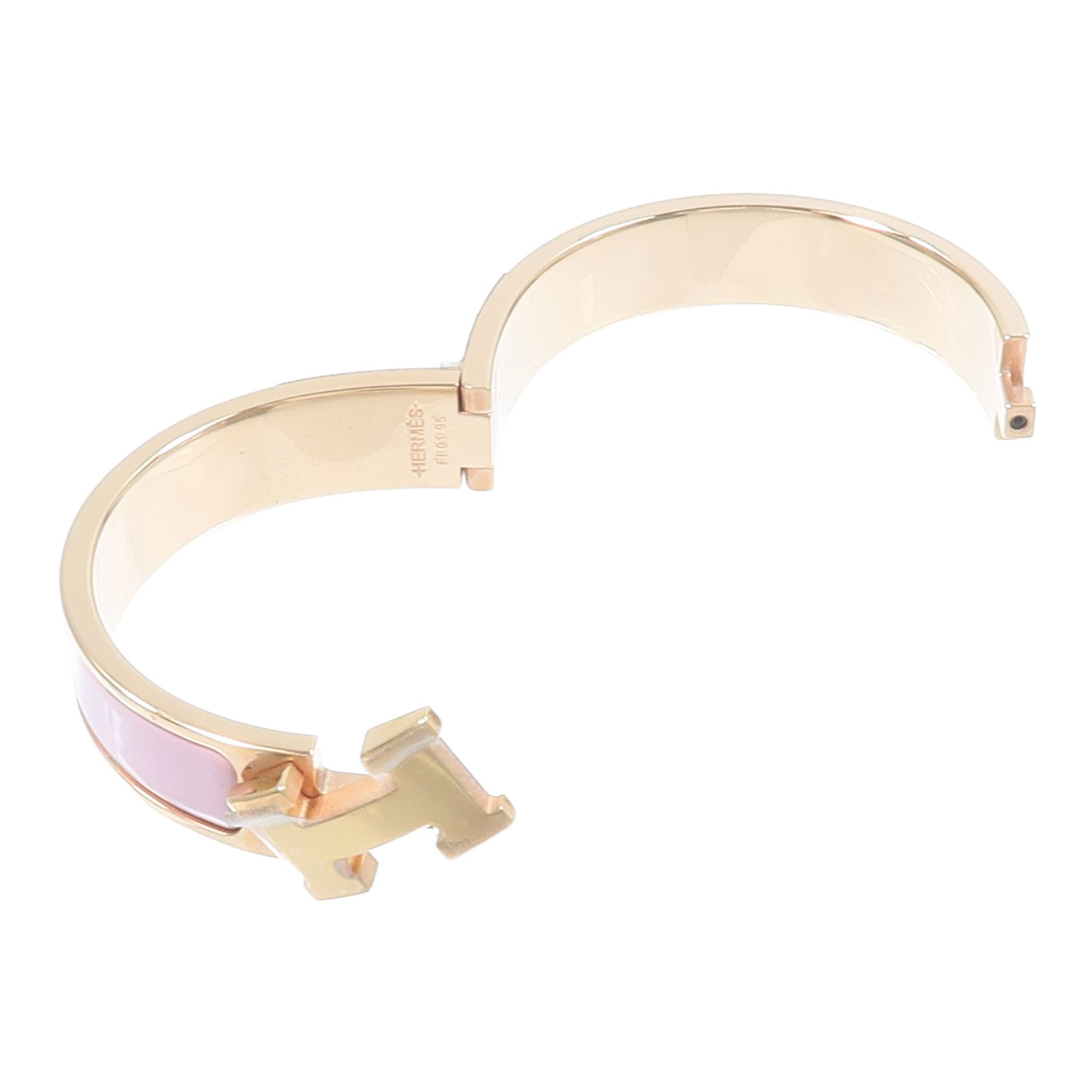 HERMES 金屬/琺瑯Clic H Bracelet手鐲