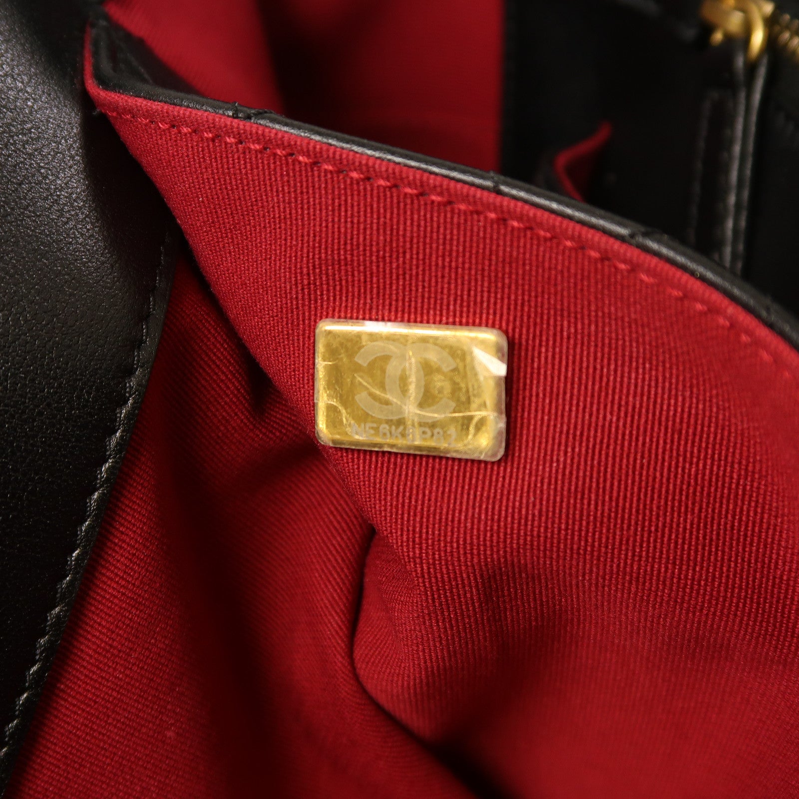 CHANEL 【激減優惠】菱格牛皮皮革Shoulder Tote金扣肩背手挽袋黑色