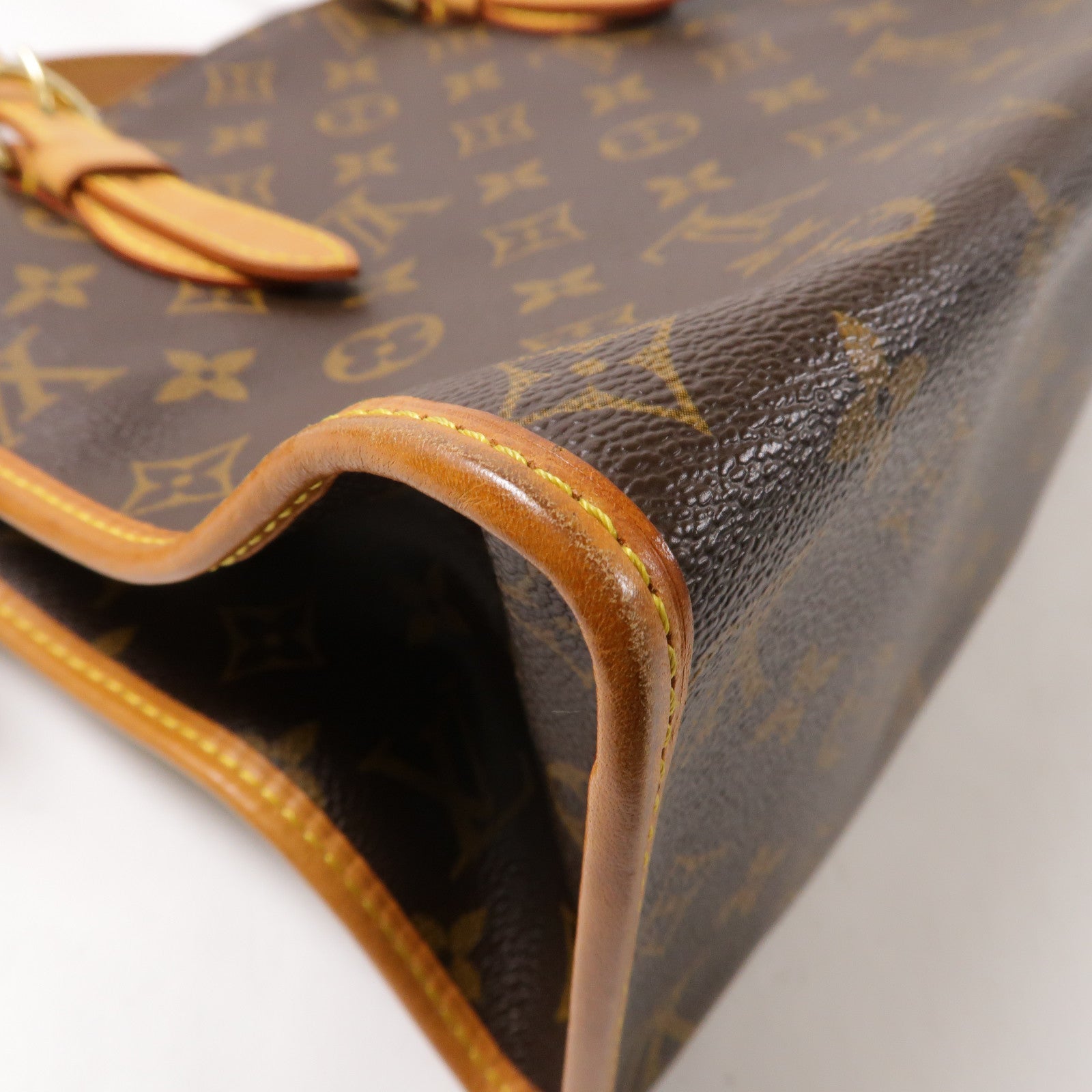 LOUIS VUITTON Monogram Popincourt Haut金扣肩背袋啡色