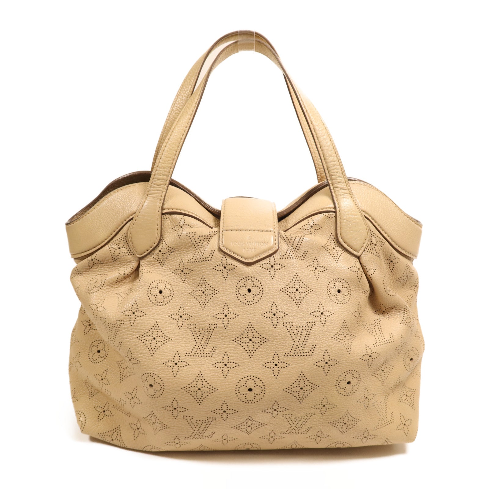LOUIS VUITTON Mahina Seal PM金扣手挽袋
