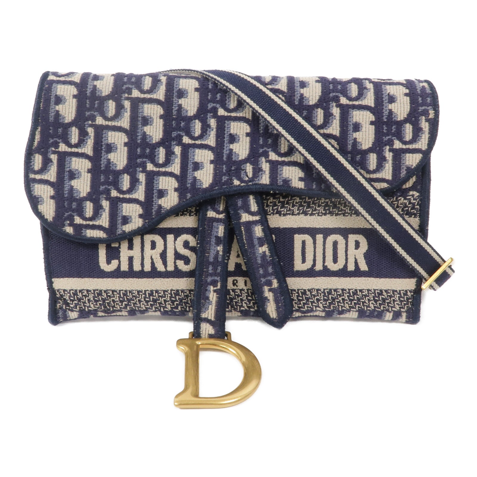 Dior 帆布Saddle Slim Pouch肩背袋