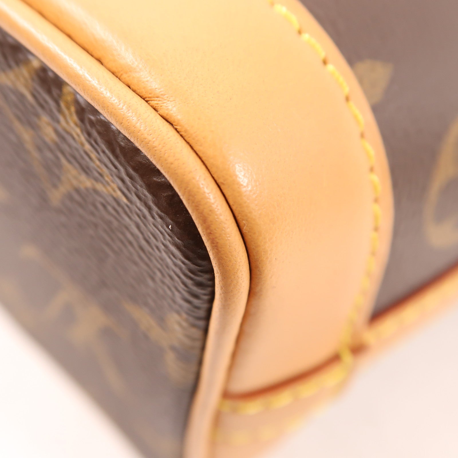 LOUIS VUITTON Monogram Nano Noe金扣手挽肩背兩用袋棕色
