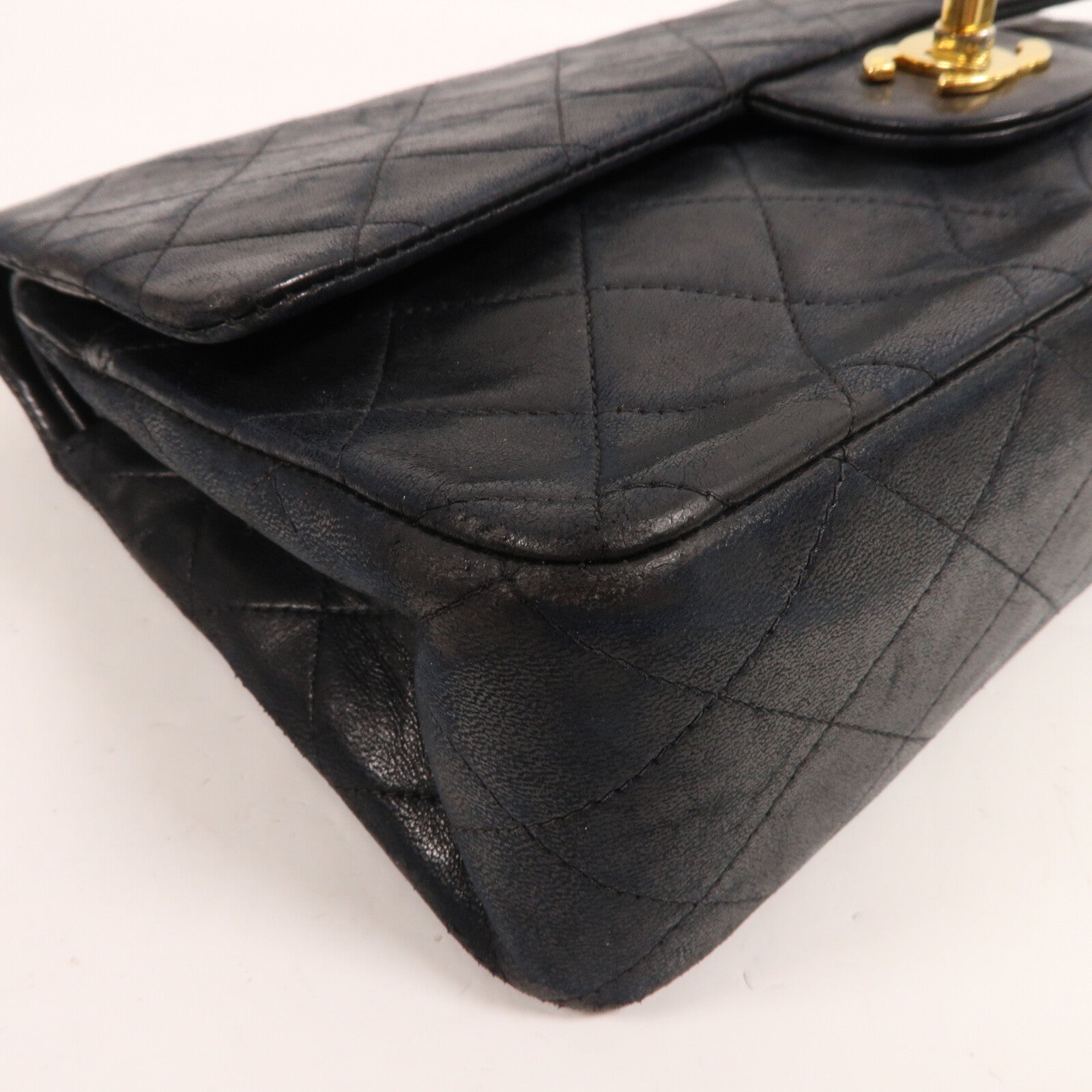 CHANEL 牛皮皮革Vintage Shoulder Bag鏈帶肩背袋