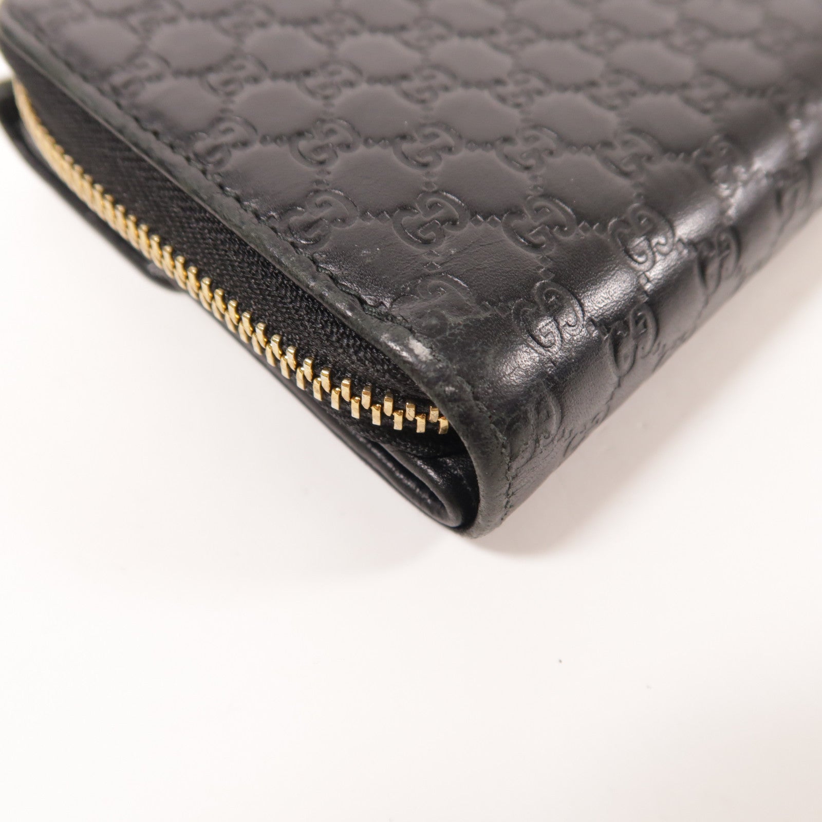 GUCCI 牛皮皮革Zipper Long Wallet金扣