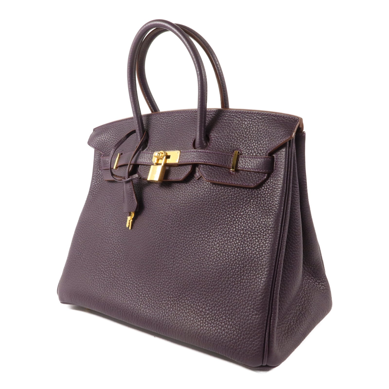 HERMES Togo皮革Birkin 35手挽袋Raisin
