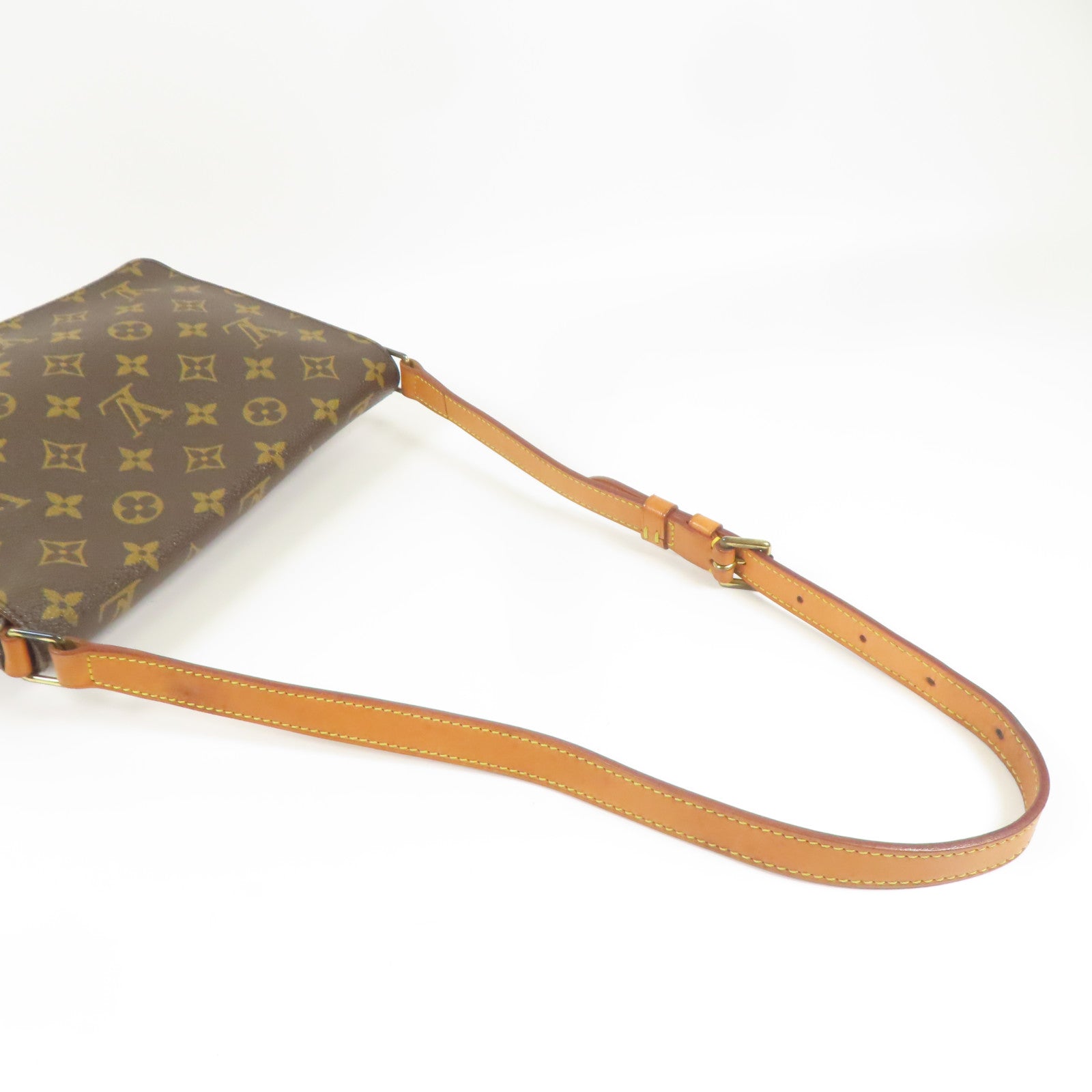LOUIS VUITTON LV GHW Musette Tango Long Shoulder Bag M51388 Monogram Brown
