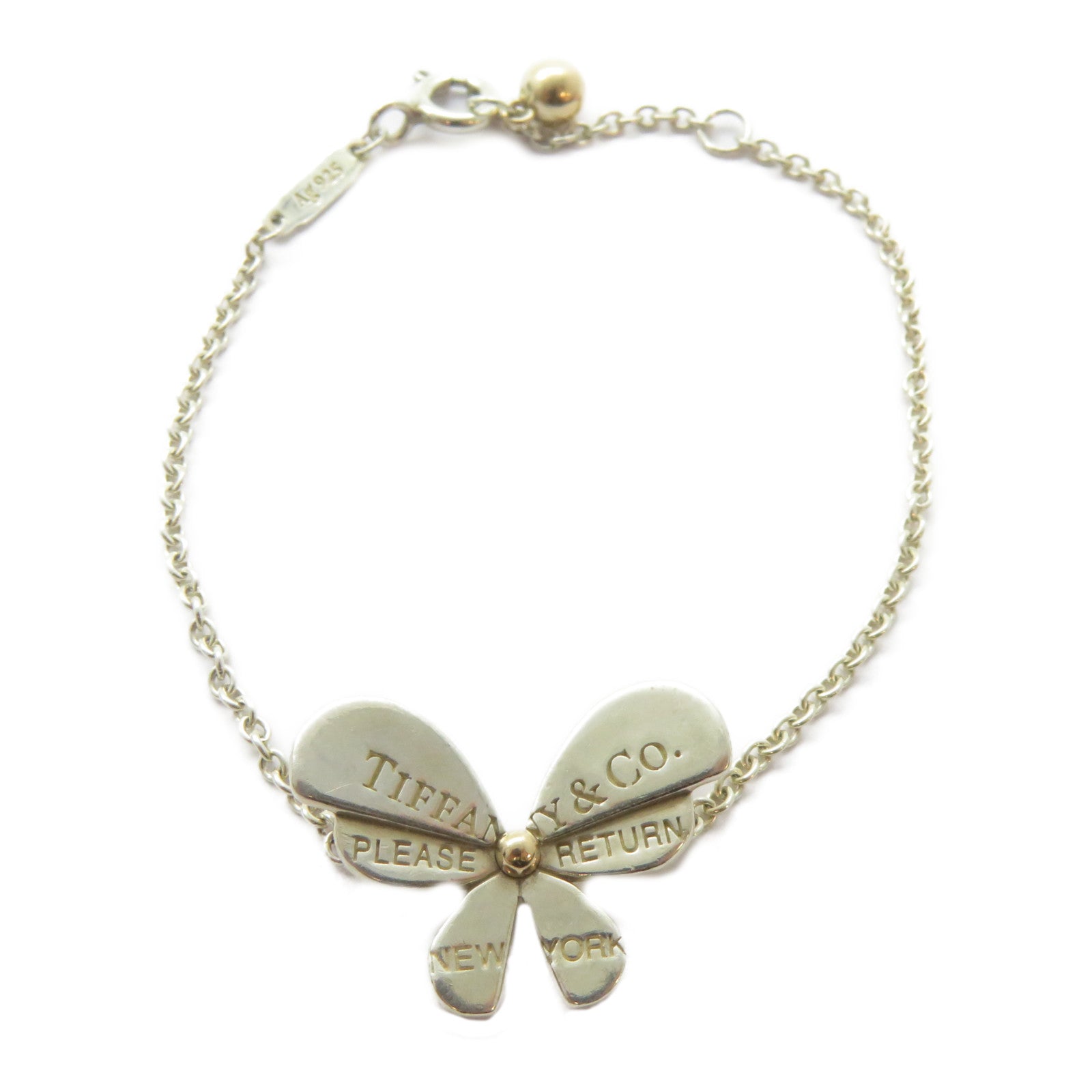 TIFFANY＆CO 925純銀Butterfly Bracelet手鏈
