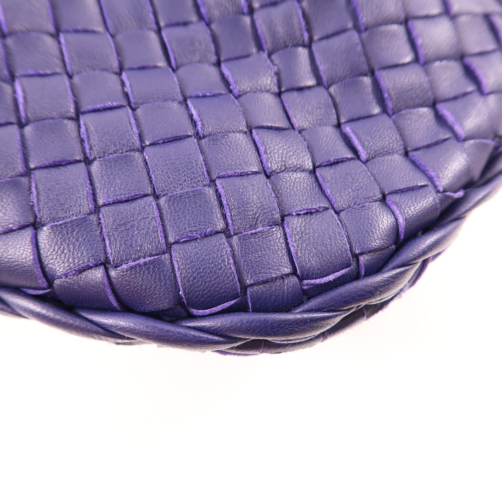 BOTTEGA VENETA 織紋皮革Shoulder Bag肩背袋紫色