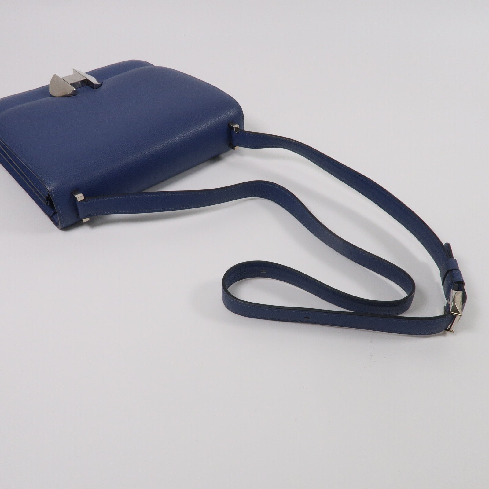 HERMES Evercolor皮革2002肩背袋Bleu Brighton