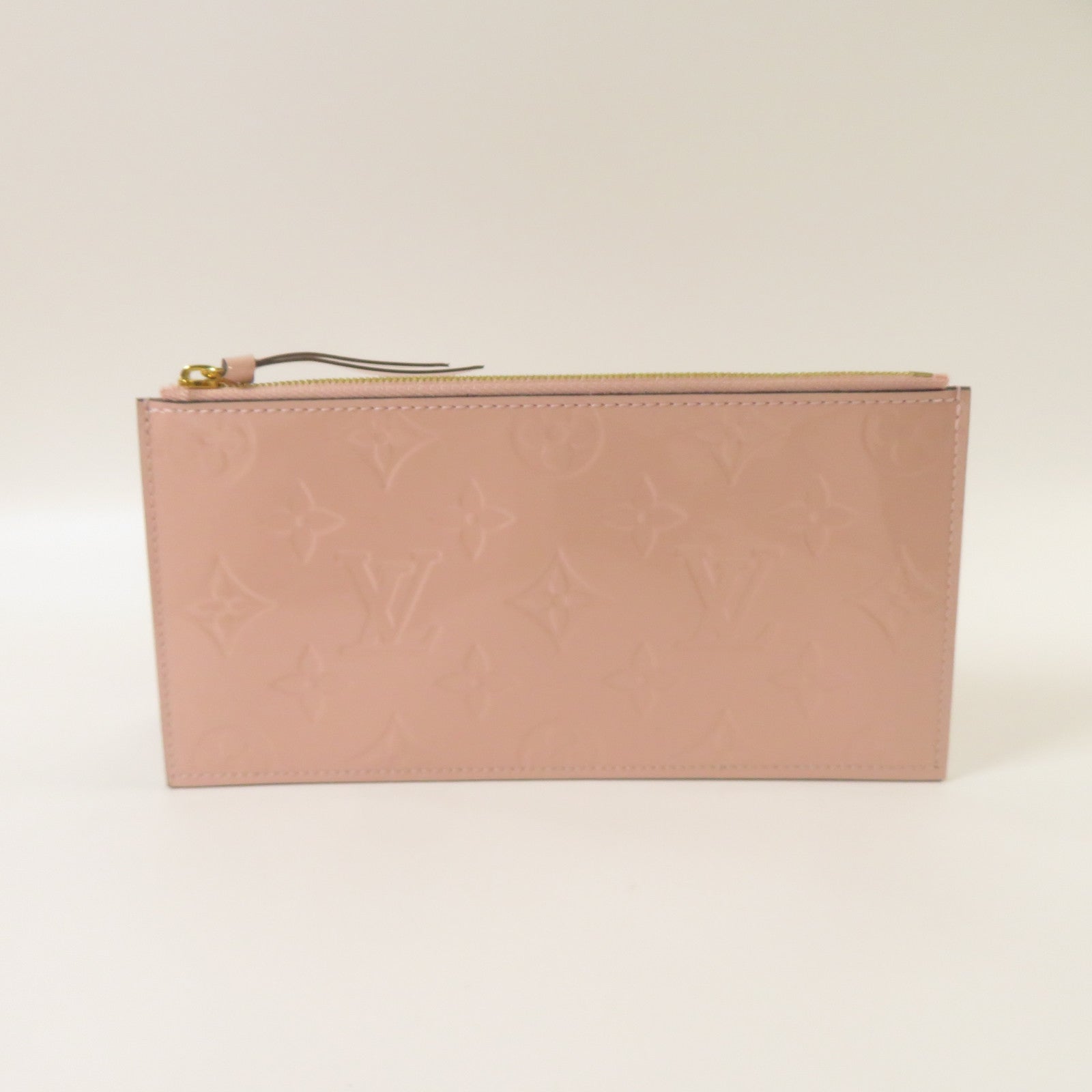 LOUIS VUITTON 【激減優惠】Monogram Vernis Pochette Felicie金扣鏈帶肩背袋粉紅色
